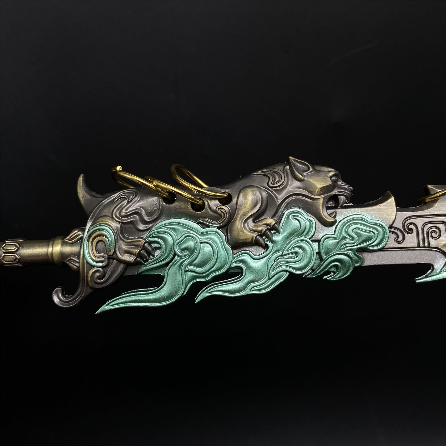 Cold Weapon Zhu Yin Nine-ring Broadsword Metal Replica