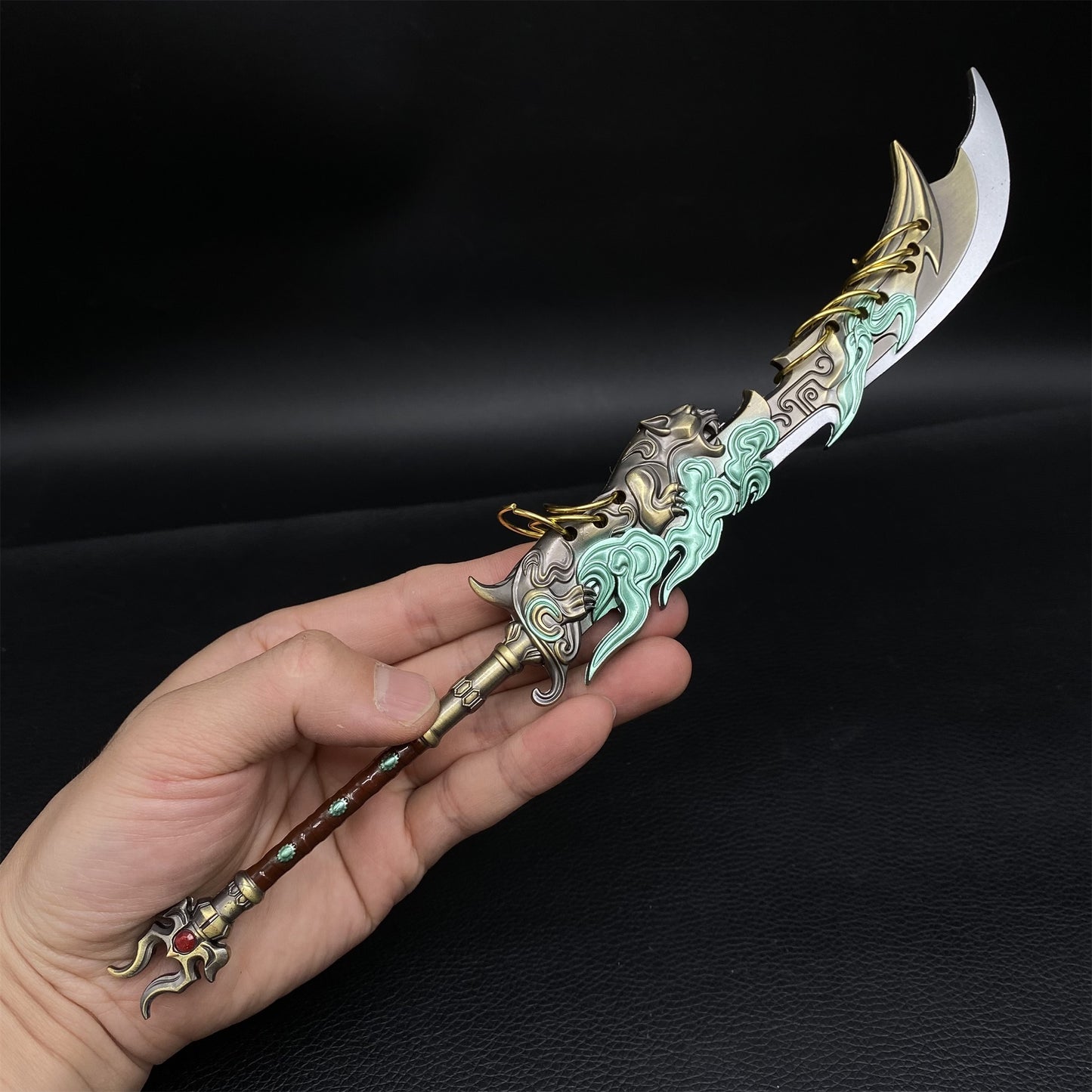 Cold Weapon Zhu Yin Nine-ring Broadsword Metal Replica