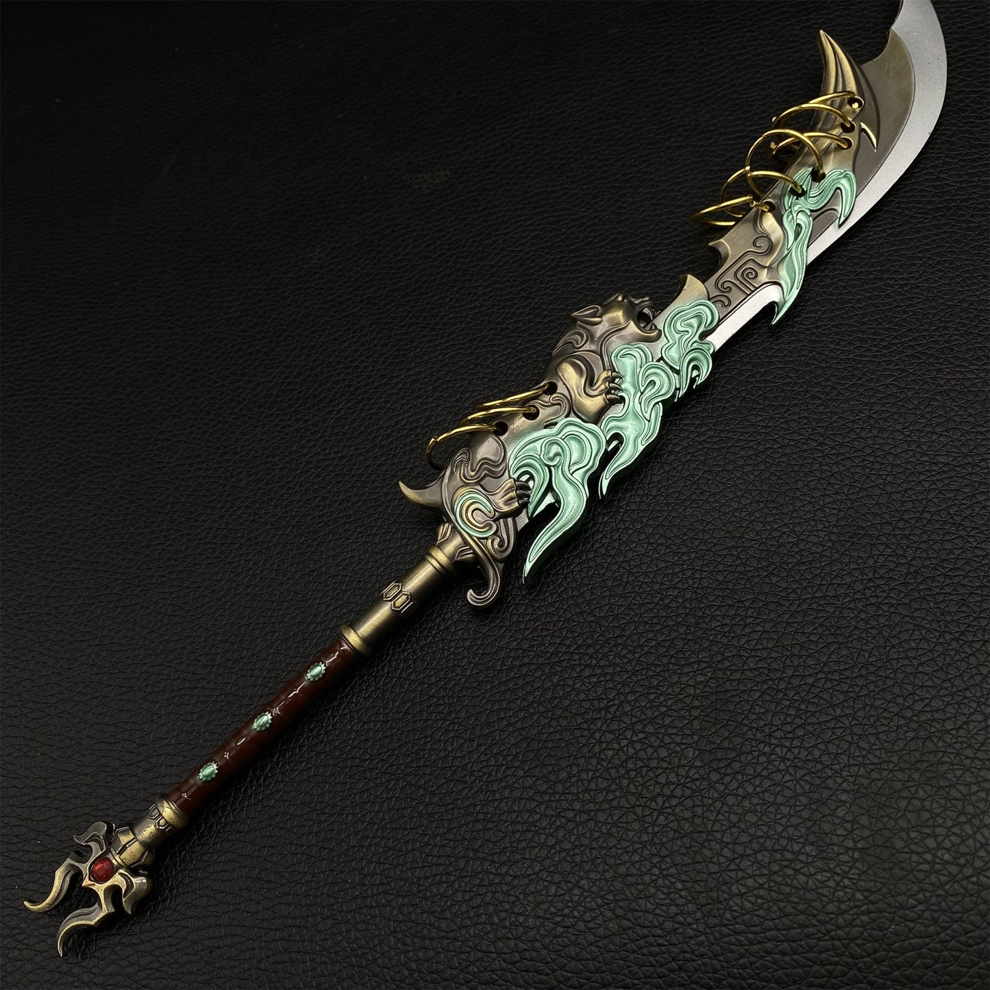 Cold Weapon Zhu Yin Nine-ring Broadsword Metal Replica