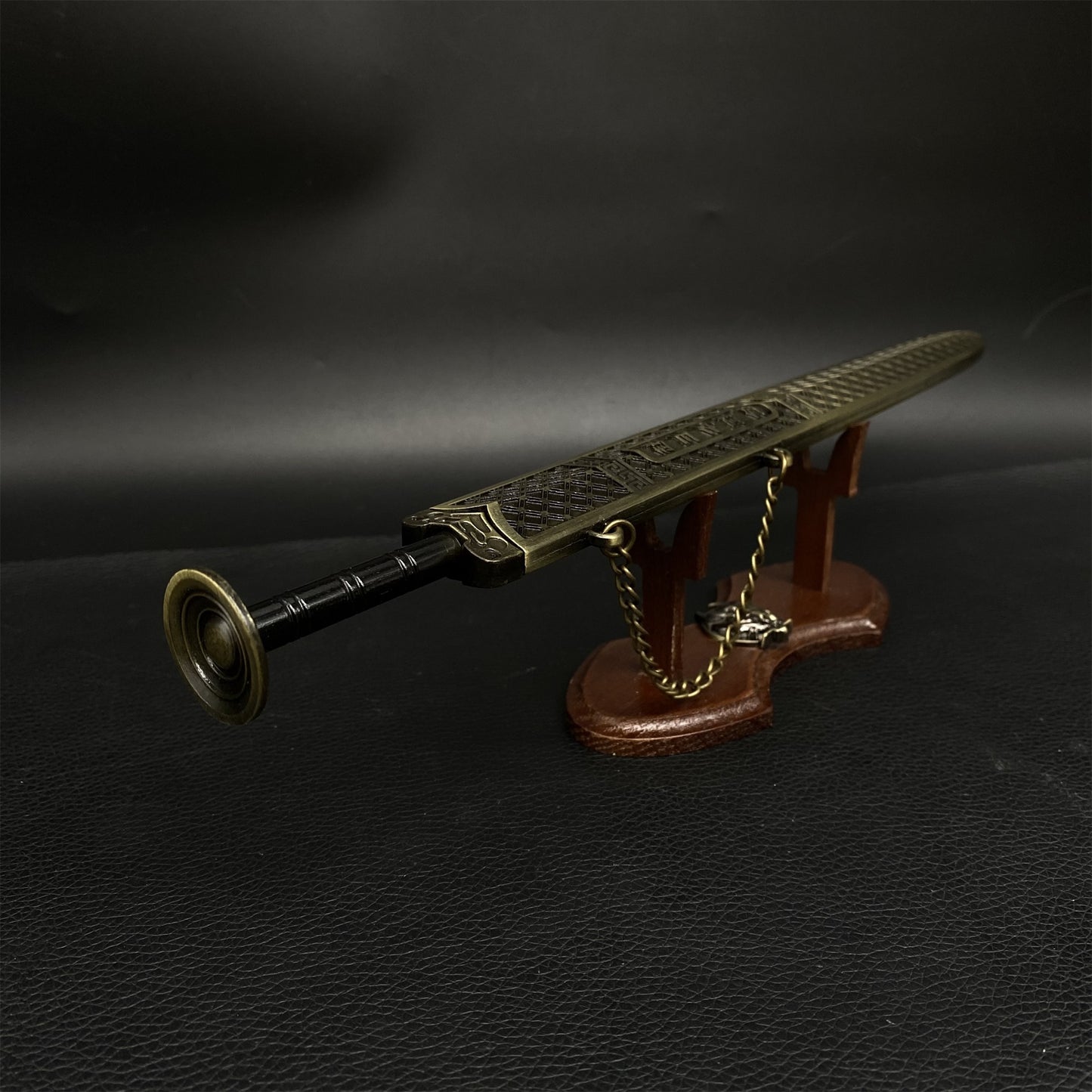 Cold Weapon Zhu Yin Nine-ring Broadsword Metal Replica