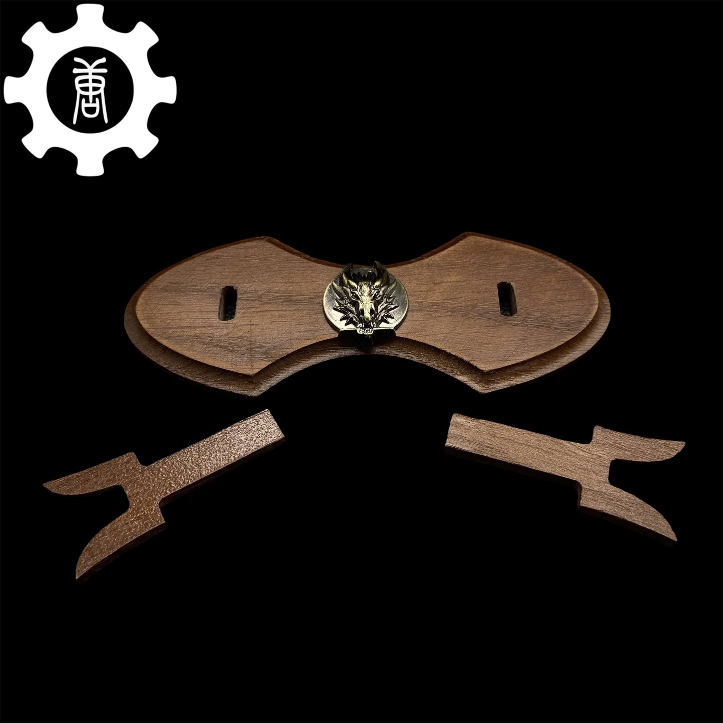 1-Layer Handmade Oak Wood Mini Display Holder