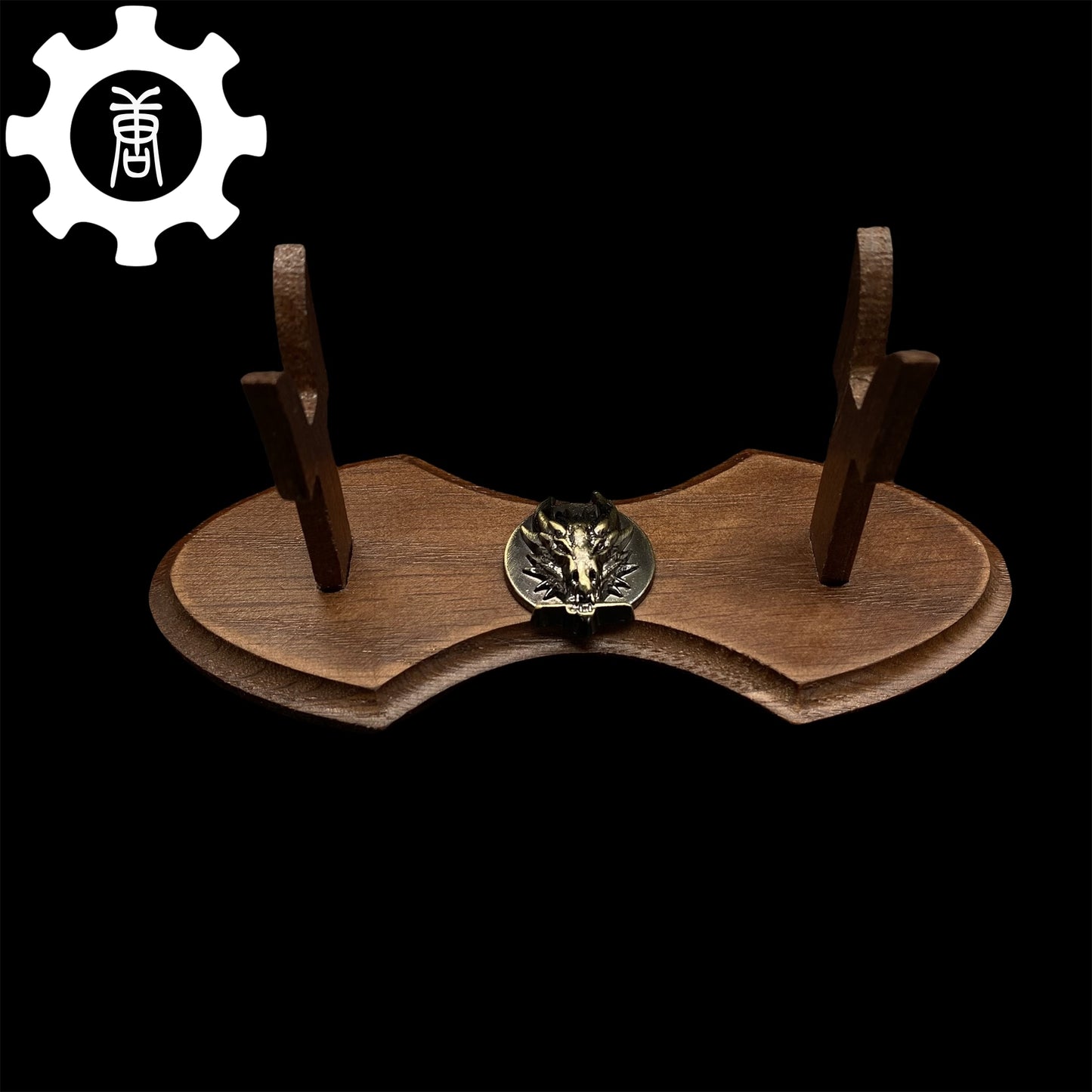 1-Layer Handmade Oak Wood Mini Display Holder