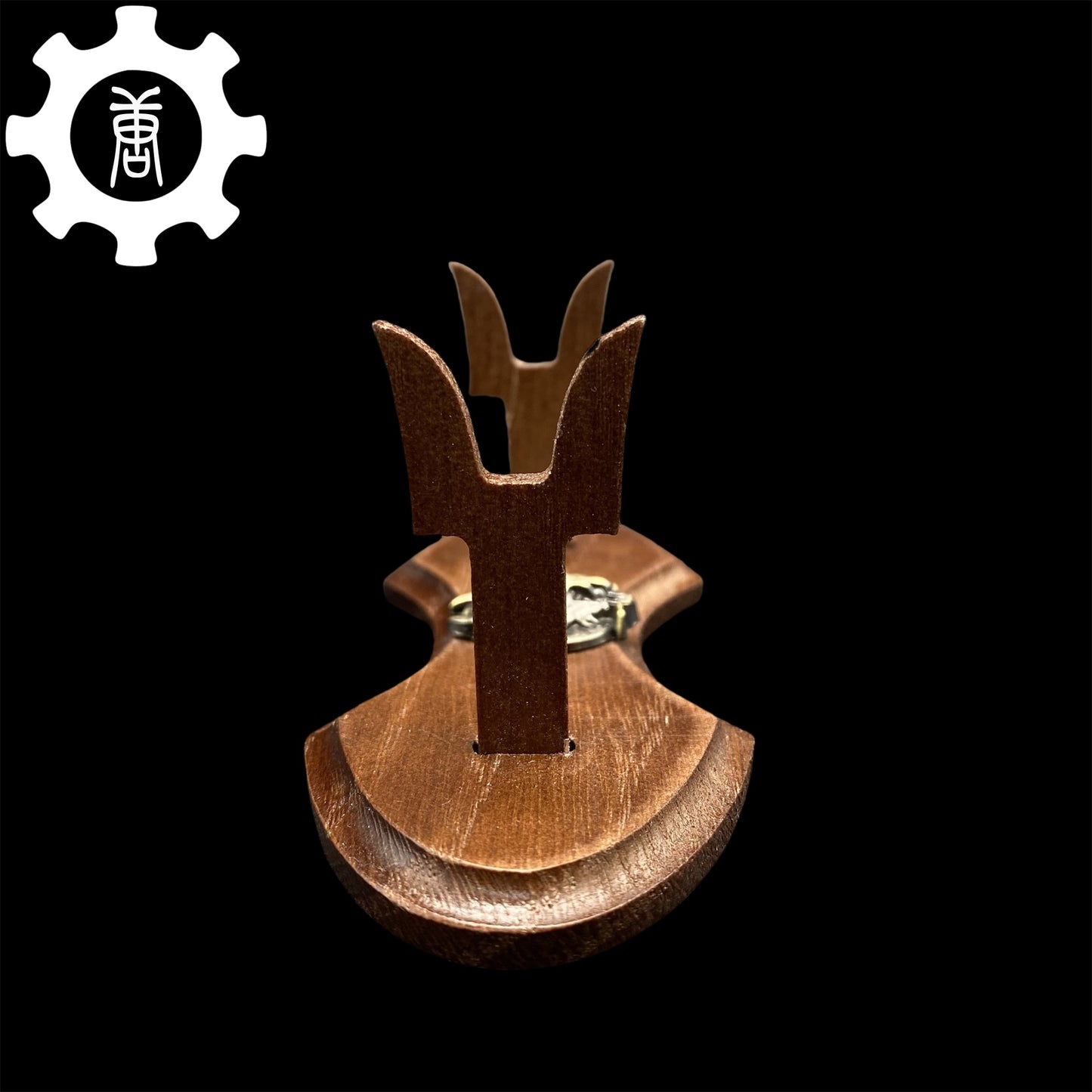 1-Layer Handmade Oak Wood Mini Display Holder