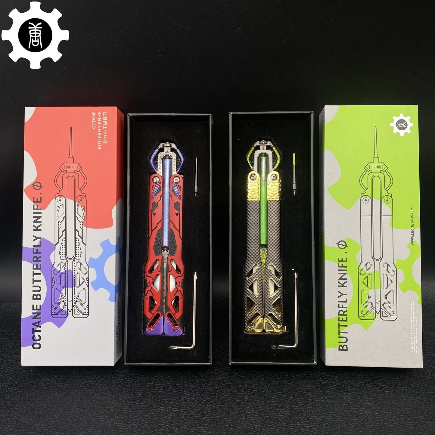 Octane Heirloom Recolor & V3 Balisong 2 In 1 Pack