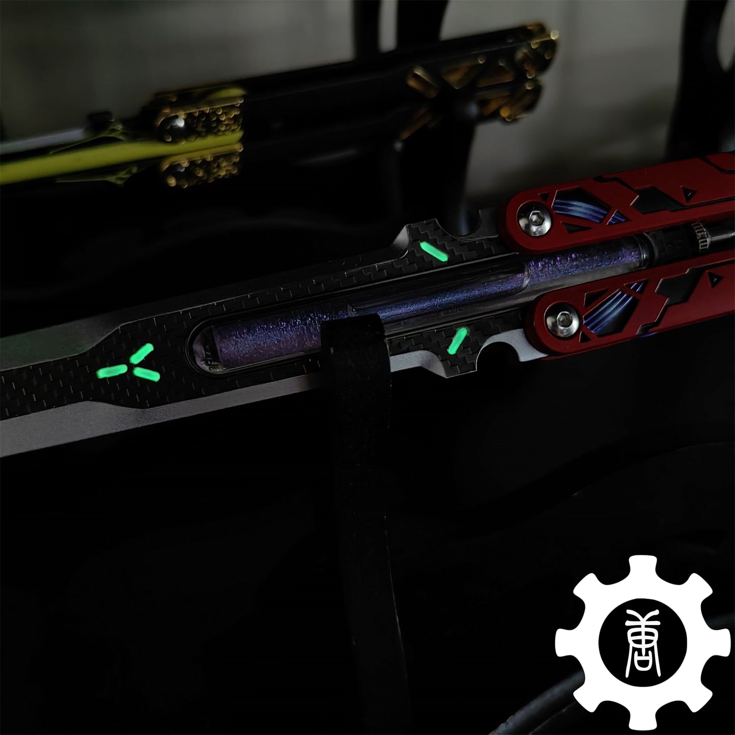 Octane Heirloom Recolor Replica-Octane Balisong Prototype Prop