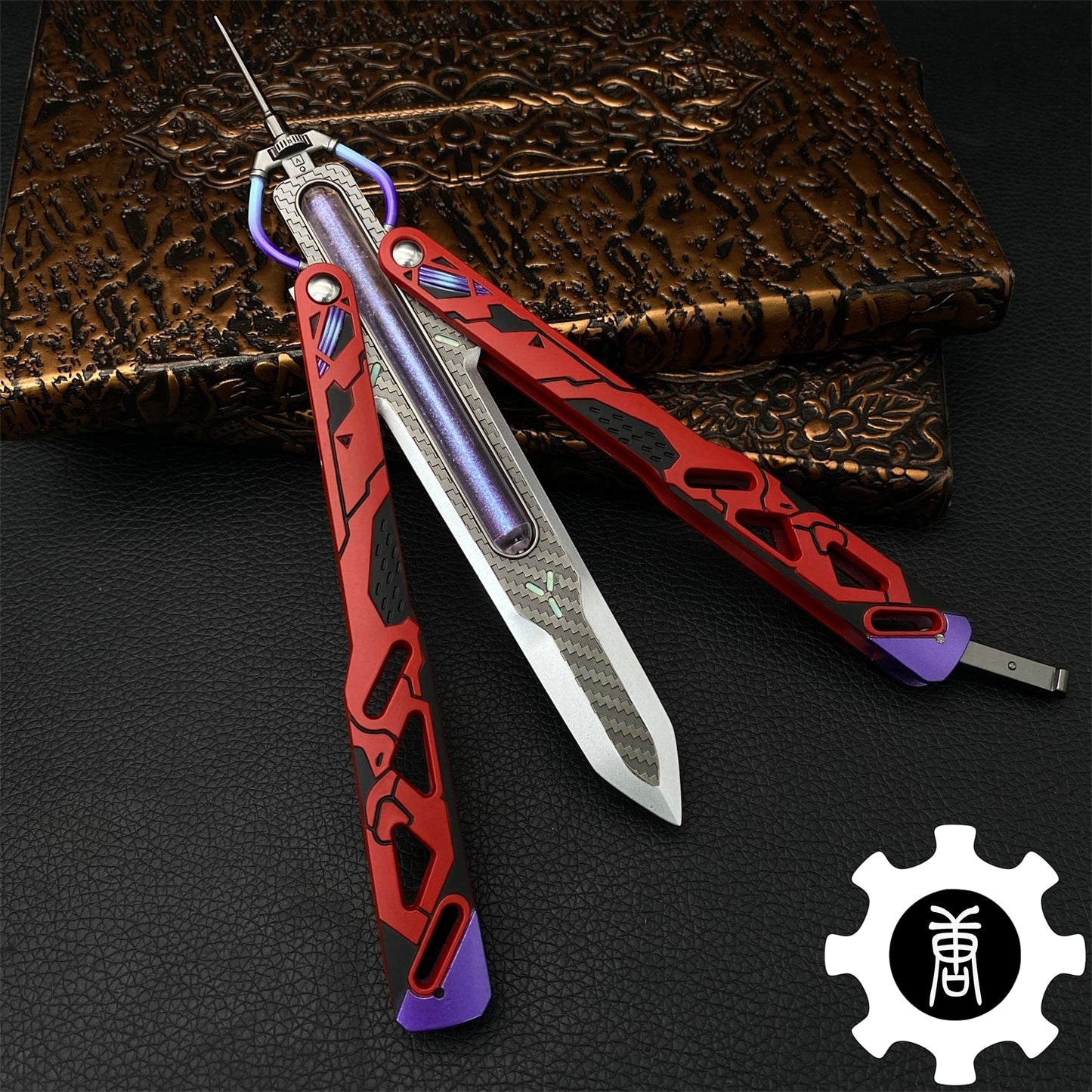 Octane Heirloom Recolor Replica-Octane Balisong Prototype Prop