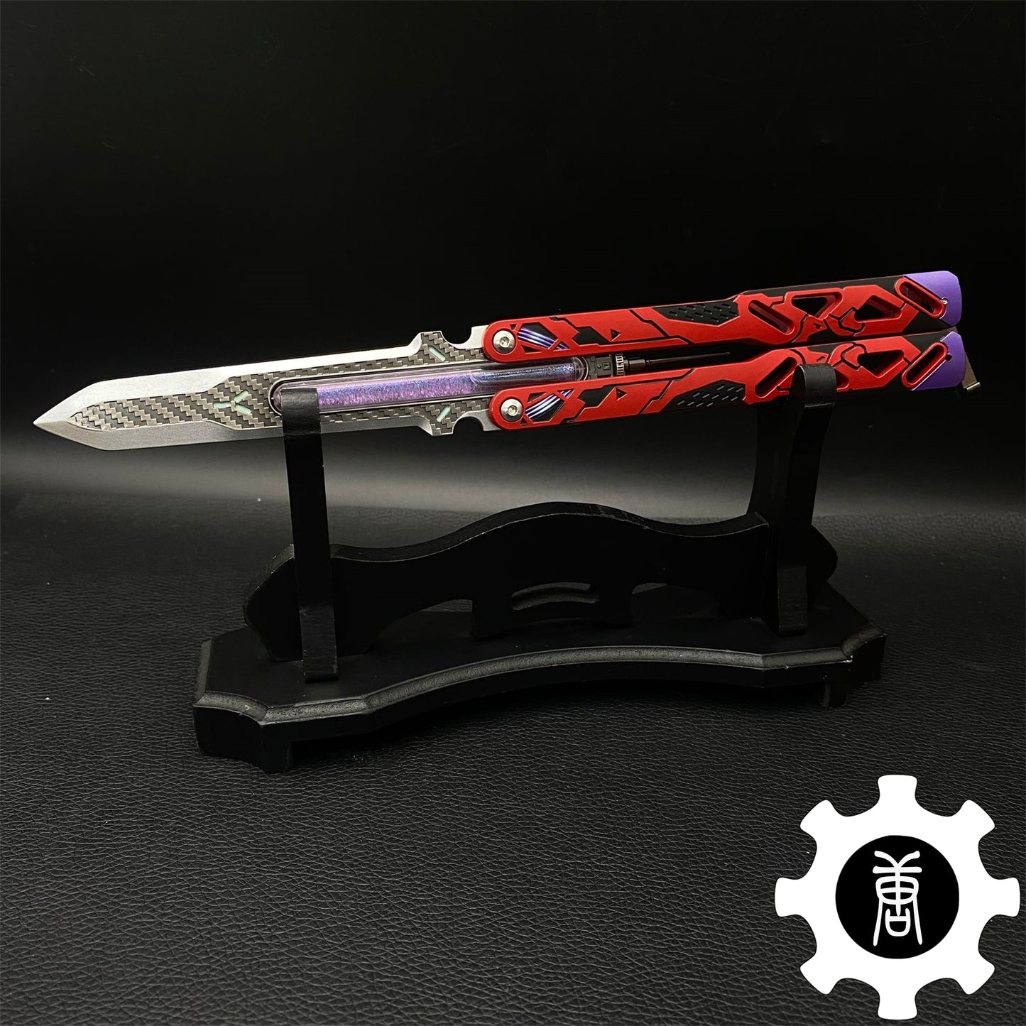 Octane Heirloom Recolor Replica-Octane Balisong Prototype Prop