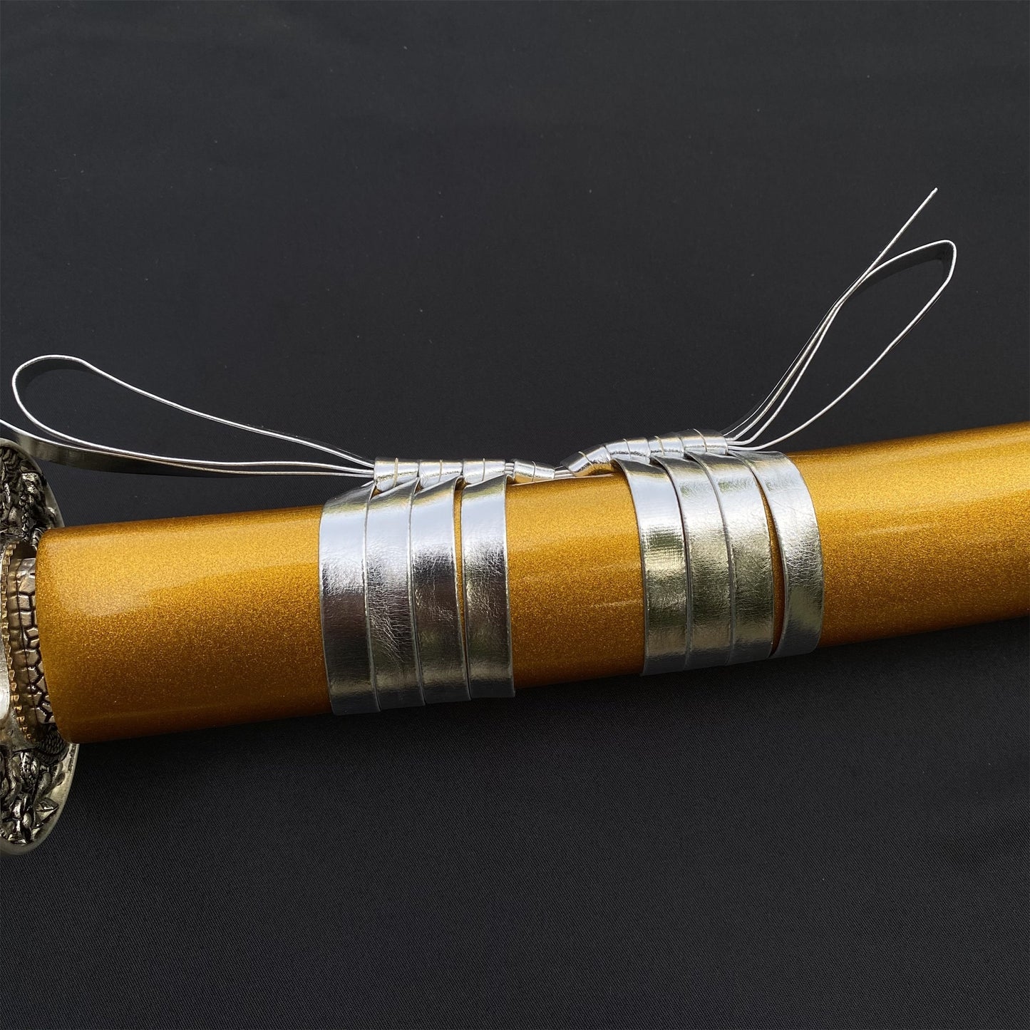 Life-size Yellow Dragon Design Samurai Katana Replica