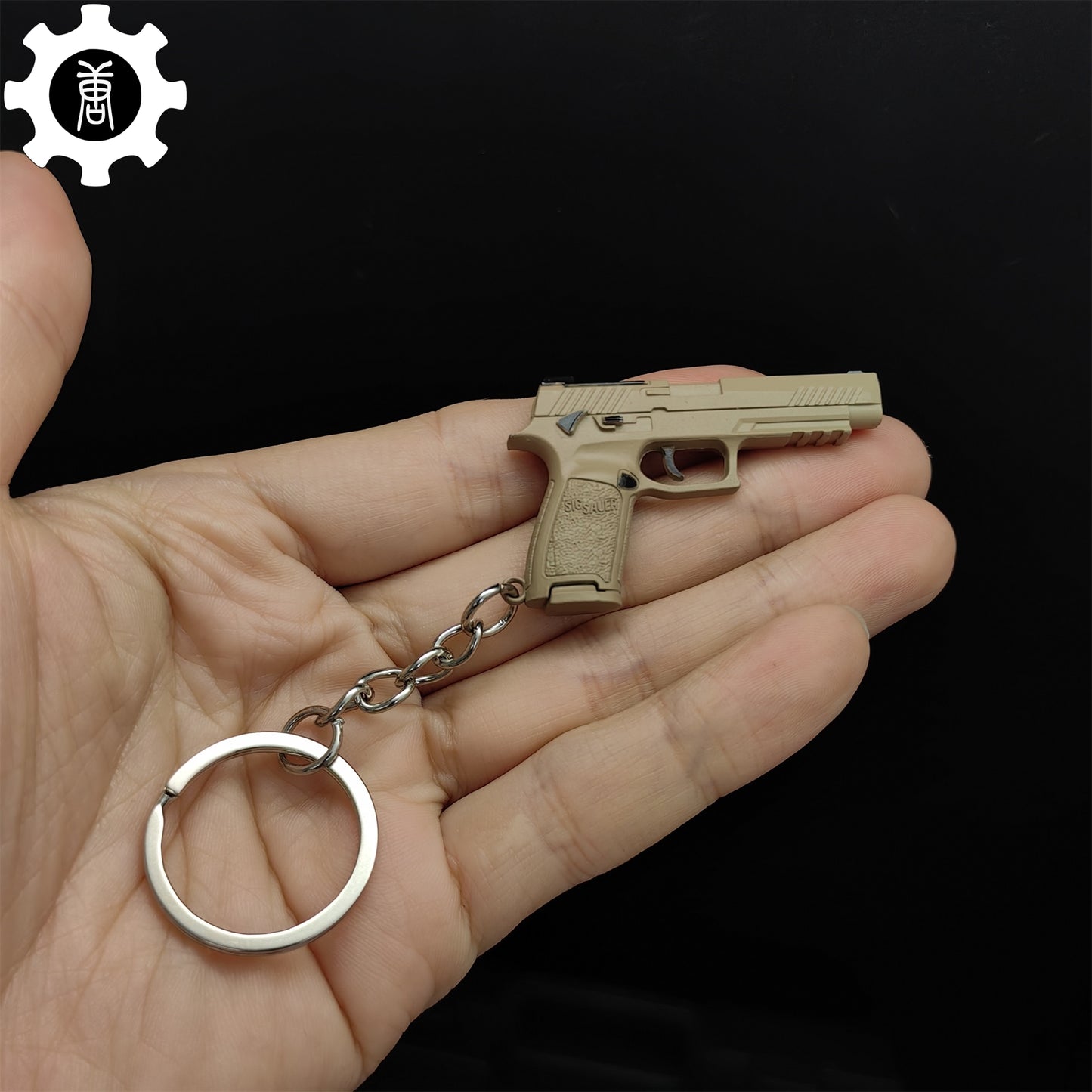 12 In 1 Metal World Famous Pistol Revolver Gun Keychain