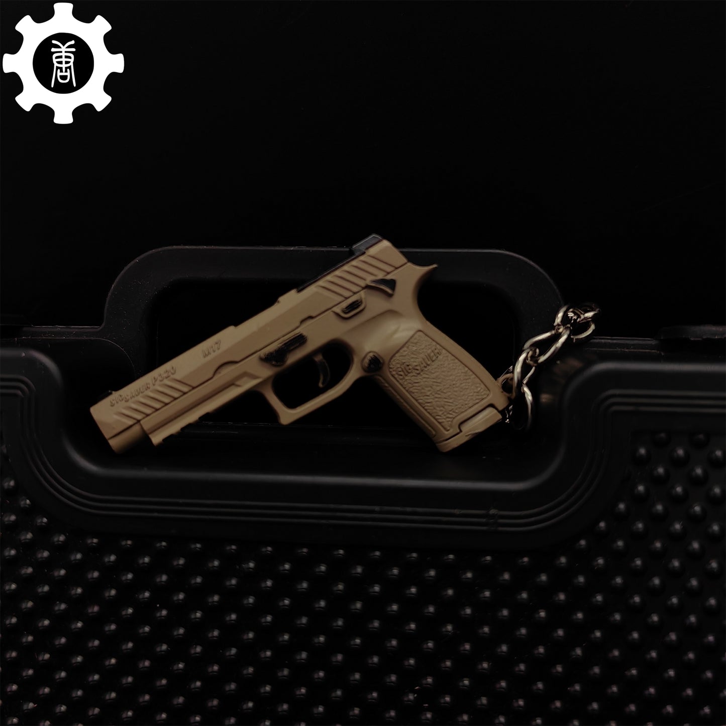 12 In 1 Metal World Famous Pistol Revolver Gun Keychain