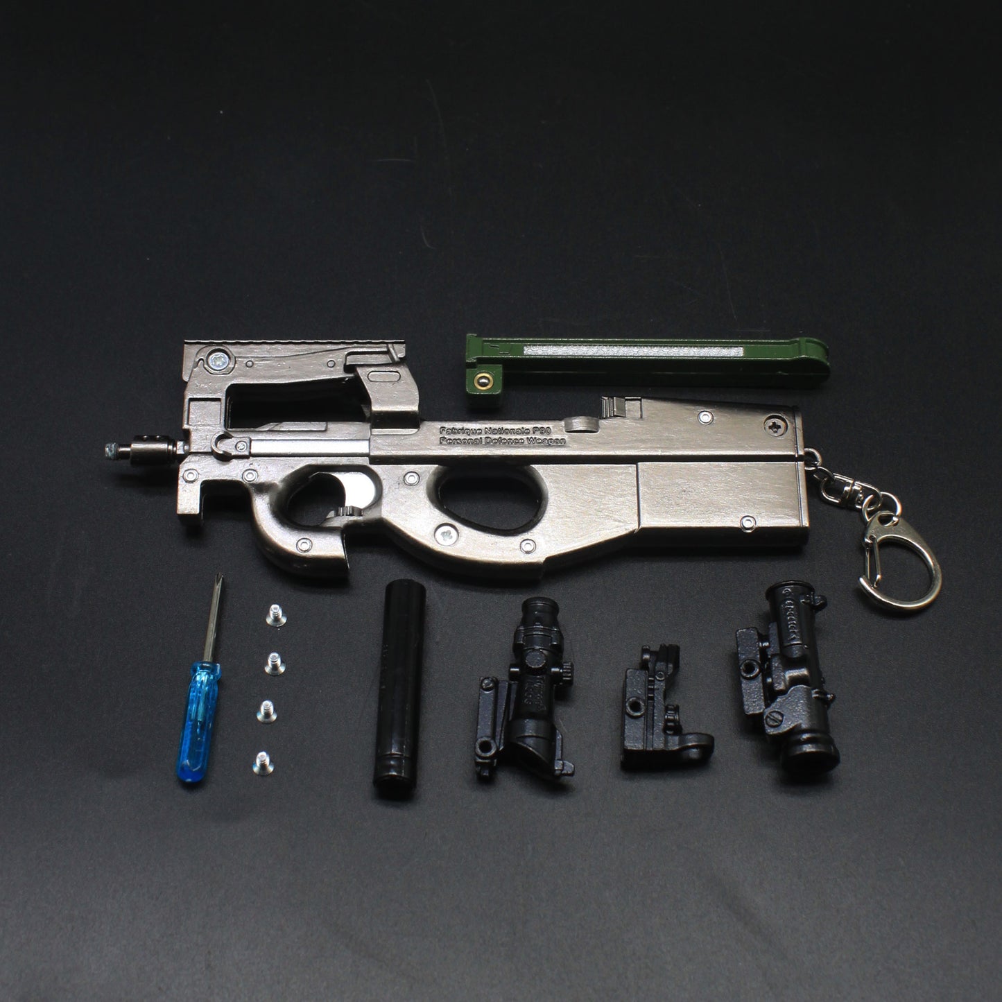 P90 Mental Submachine Miniature Gun 14CM/5.5"