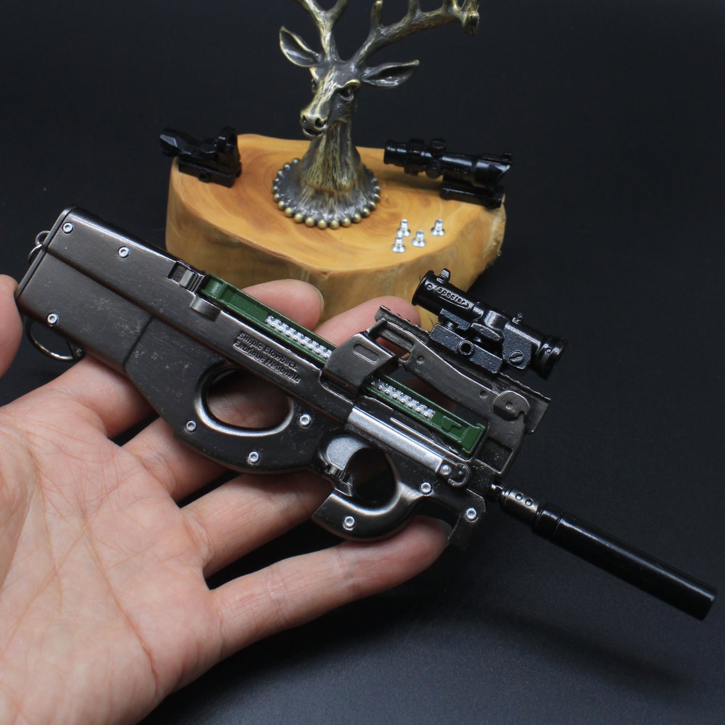 P90 Mental Submachine Miniature Gun 14CM/5.5"
