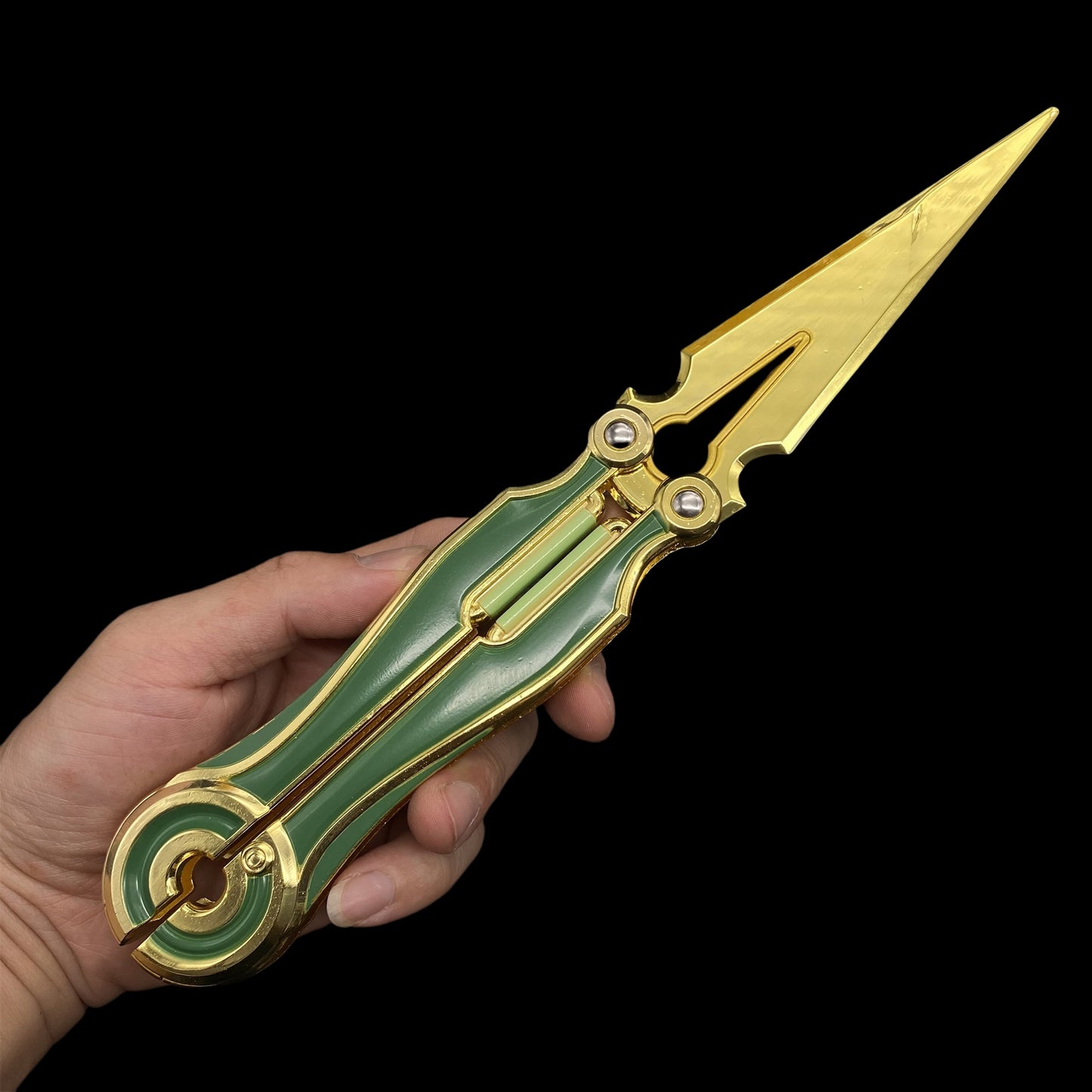 Metal Magepunk 3.0 Sparkswitch Knife Dull Blade Replica For Display