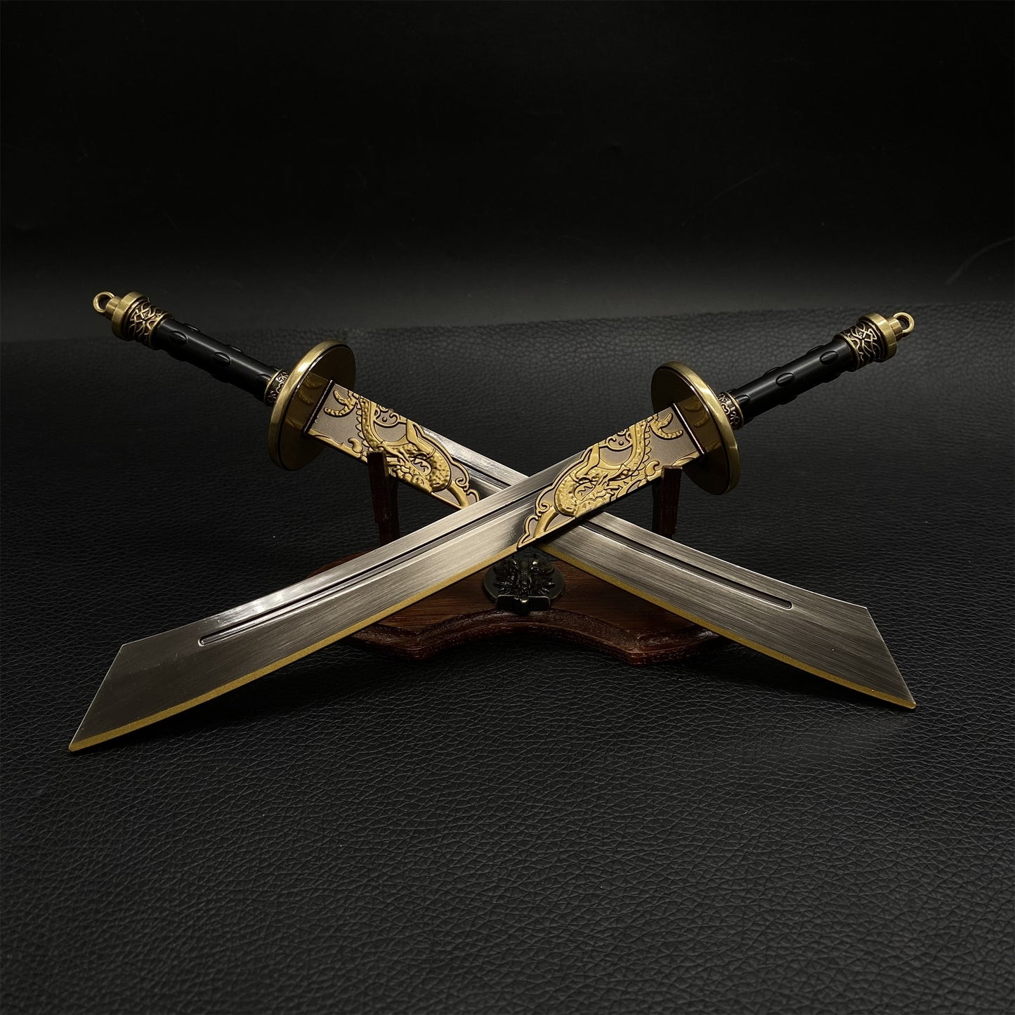Peaceful Twin Blades Metal Replica