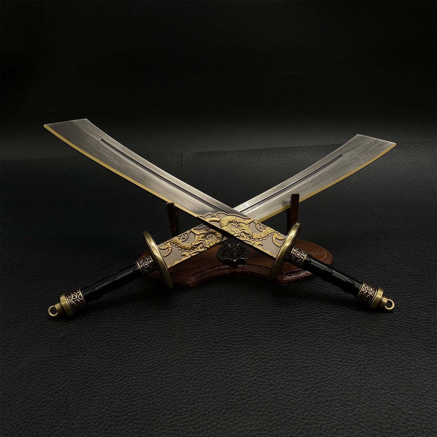 Peaceful Twin Blades Metal Replica