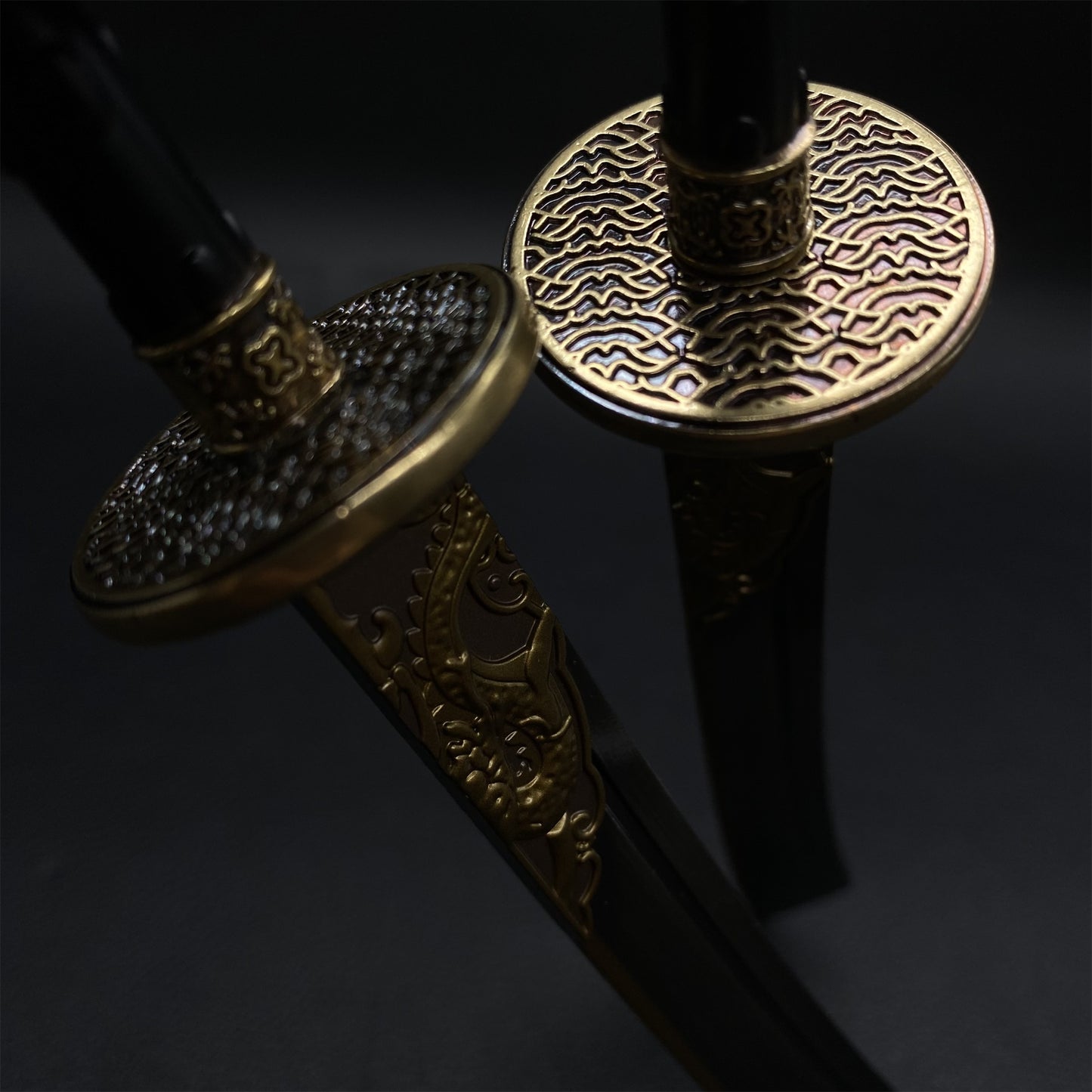 Peaceful Twin Blades Metal Replica