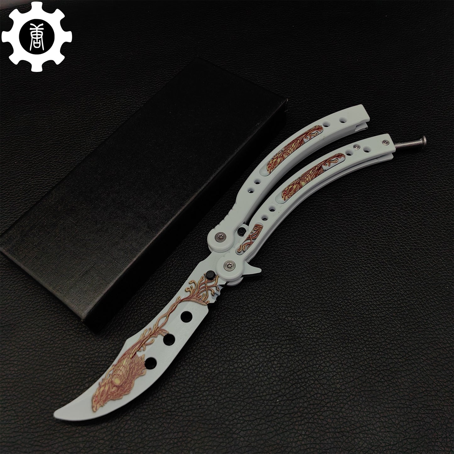 Phoenix Balisong Metal Butterfly Knife Game Prop