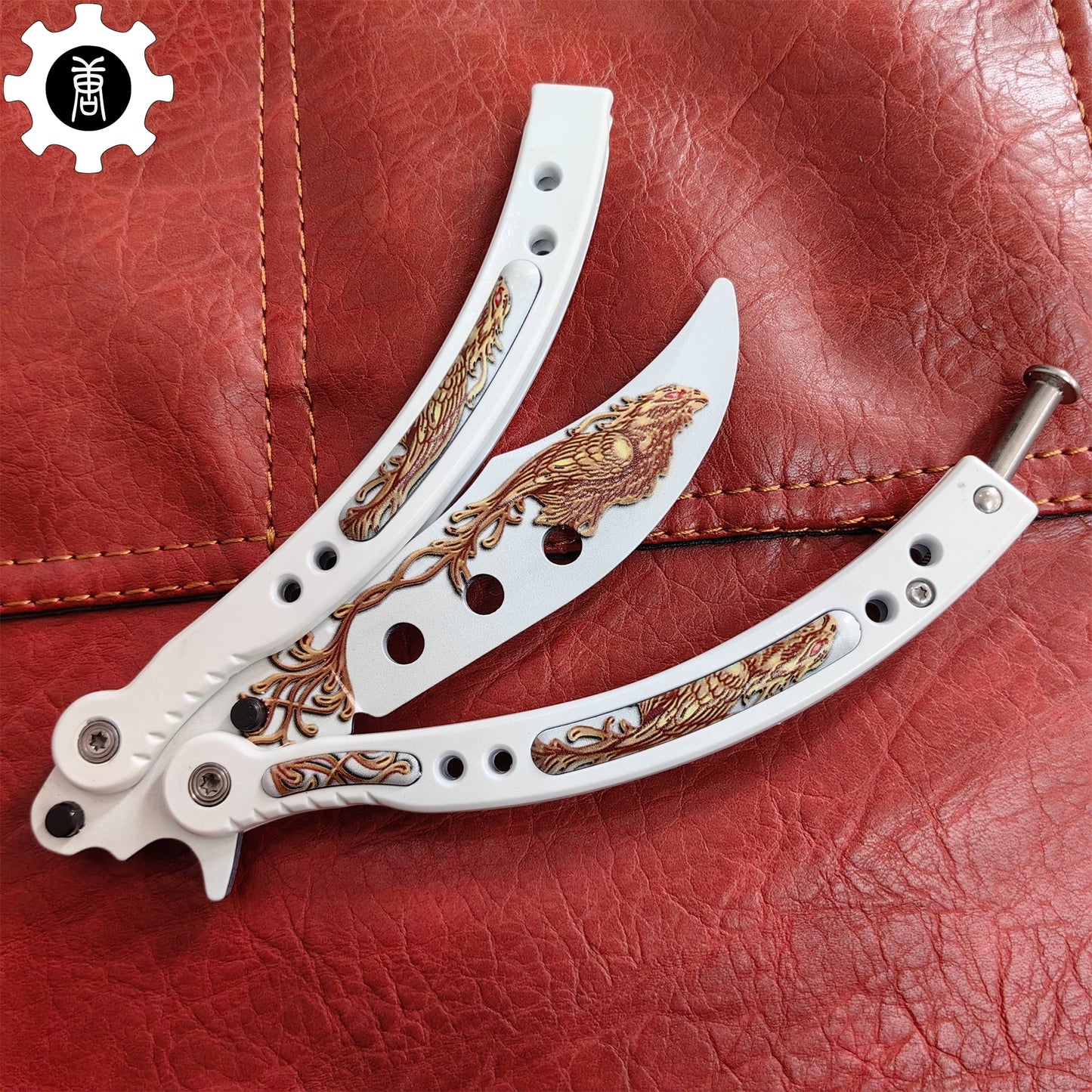 Phoenix Balisong Metal Butterfly Knife Game Prop