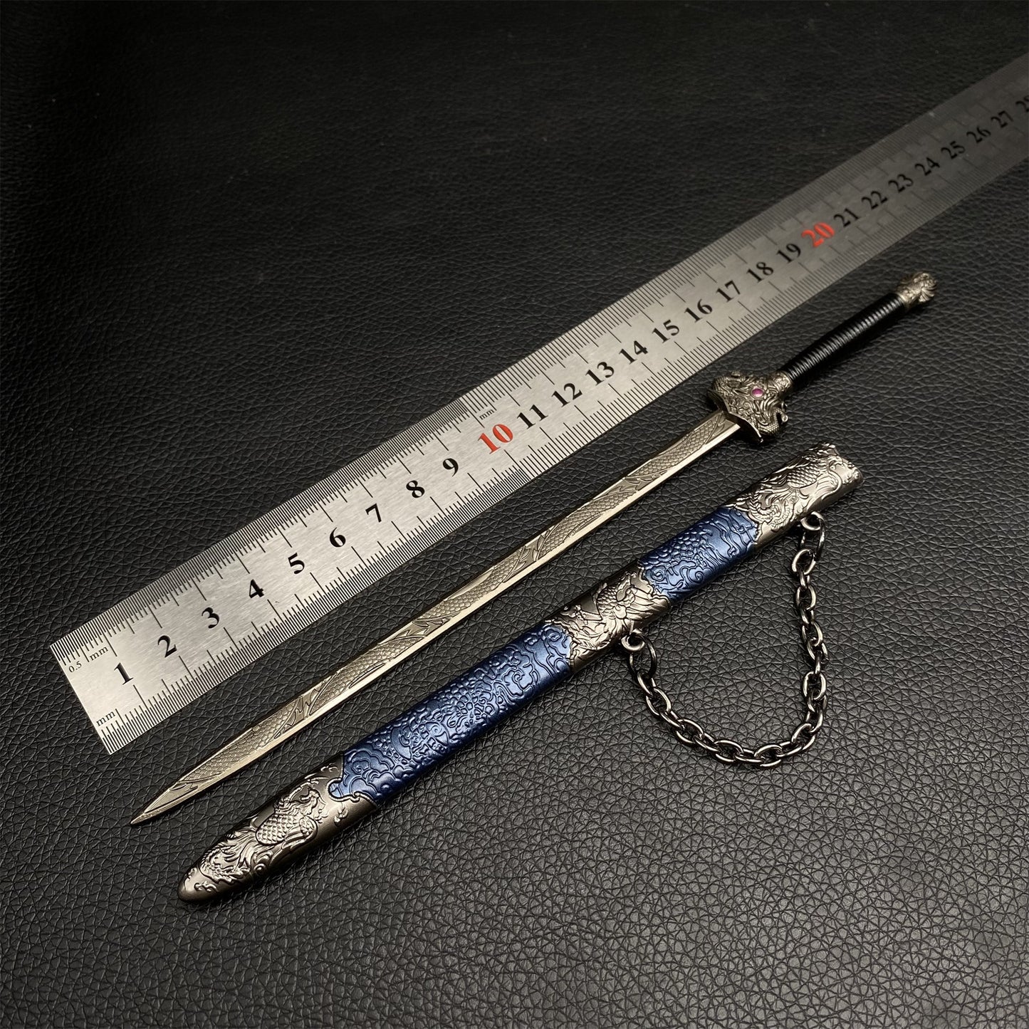 Phoenix Seeking A Mate Sword Metal Miniature