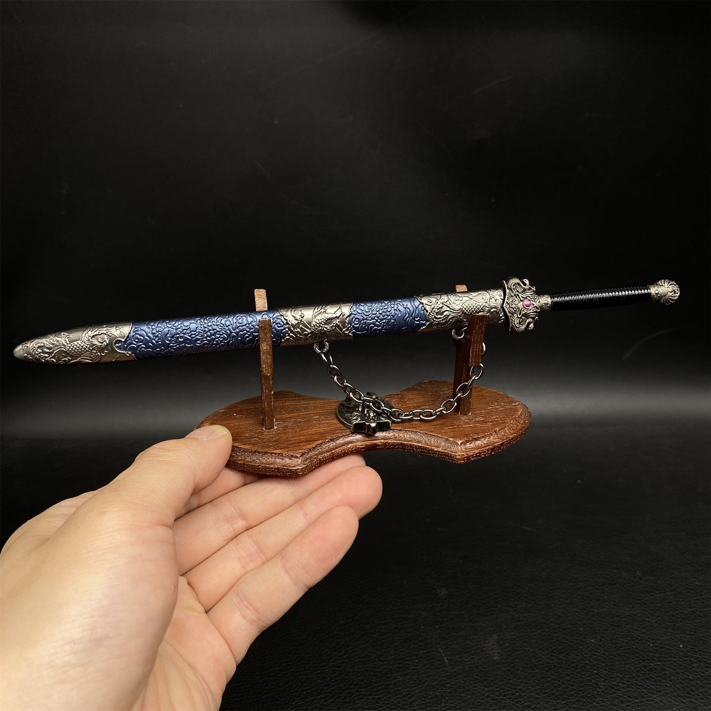 Phoenix Seeking A Mate Sword Metal Miniature