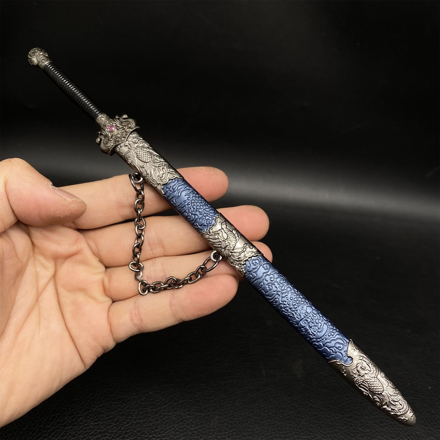 Phoenix Seeking A Mate Sword Metal Miniature