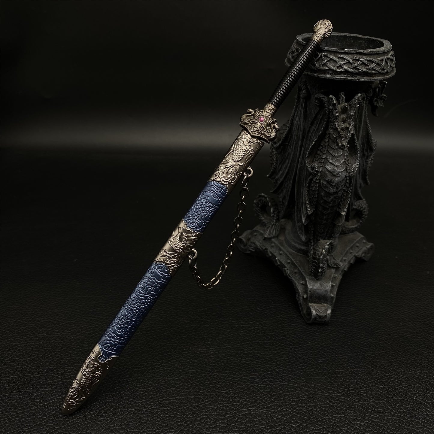 Phoenix Seeking A Mate Sword Metal Miniature