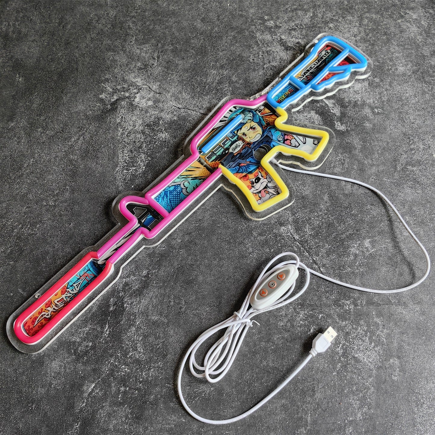 Customized CSGO Rare Skin M4A1-S Neon Light Wall Decor