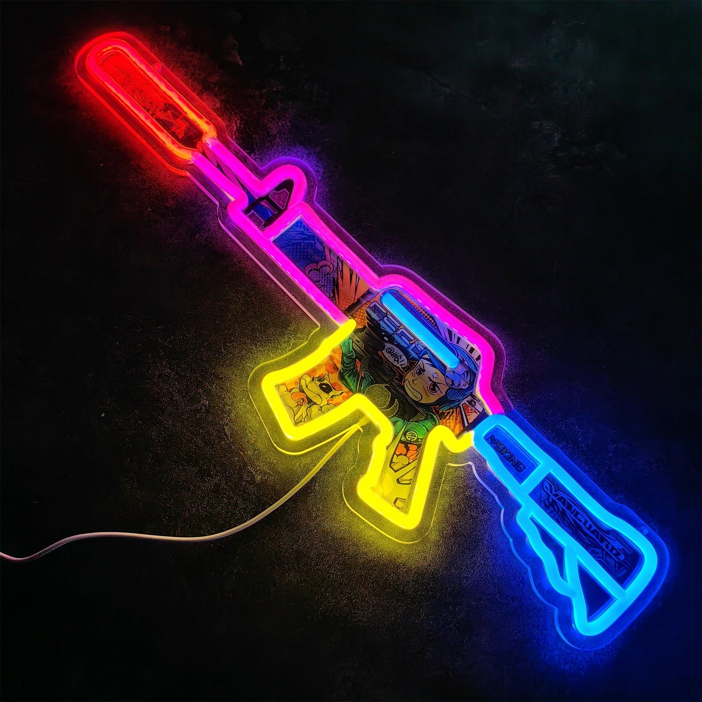 Customized CSGO Rare Skin M4A1-S Neon Light Wall Decor