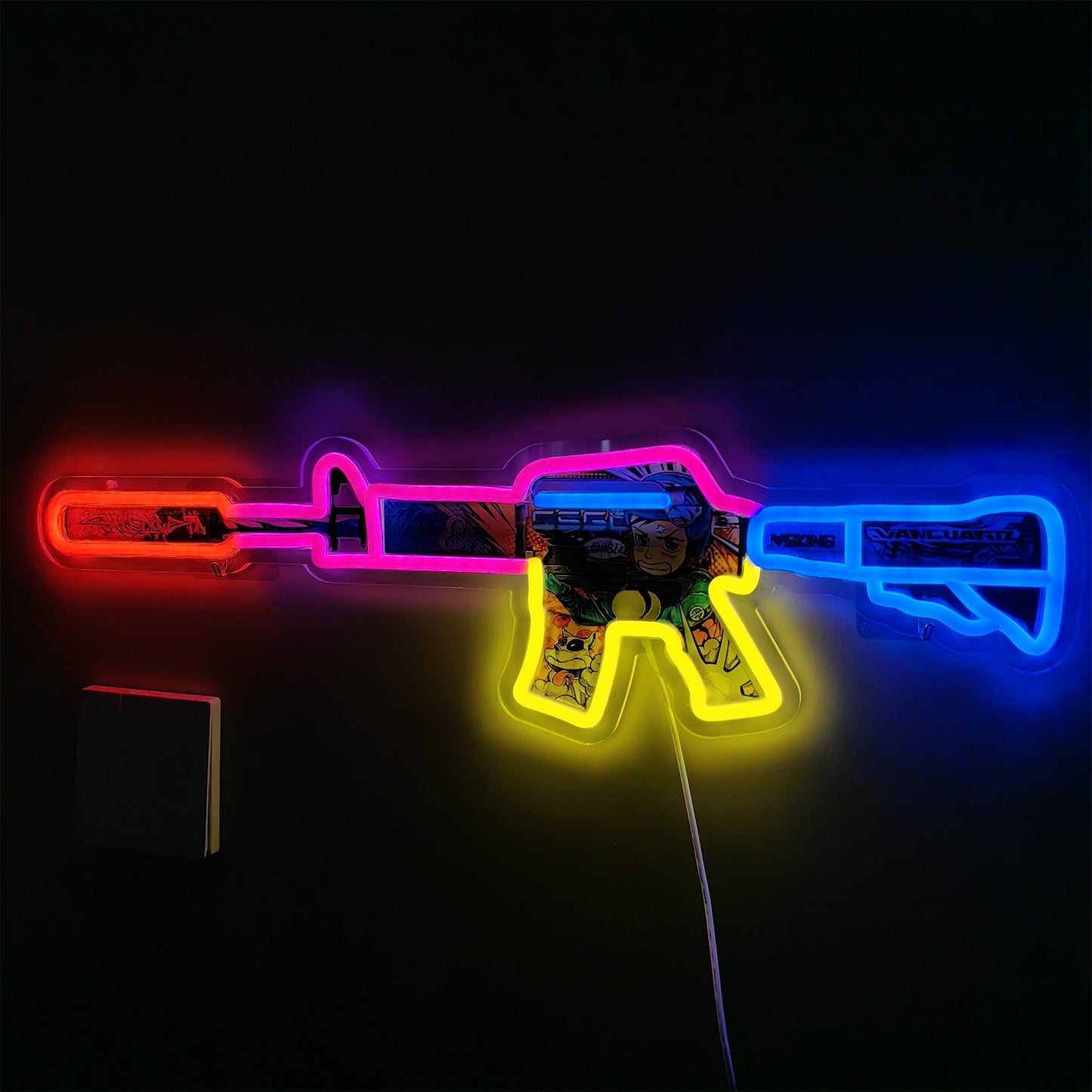 Customized CSGO Rare Skin M4A1-S Neon Light Wall Decor