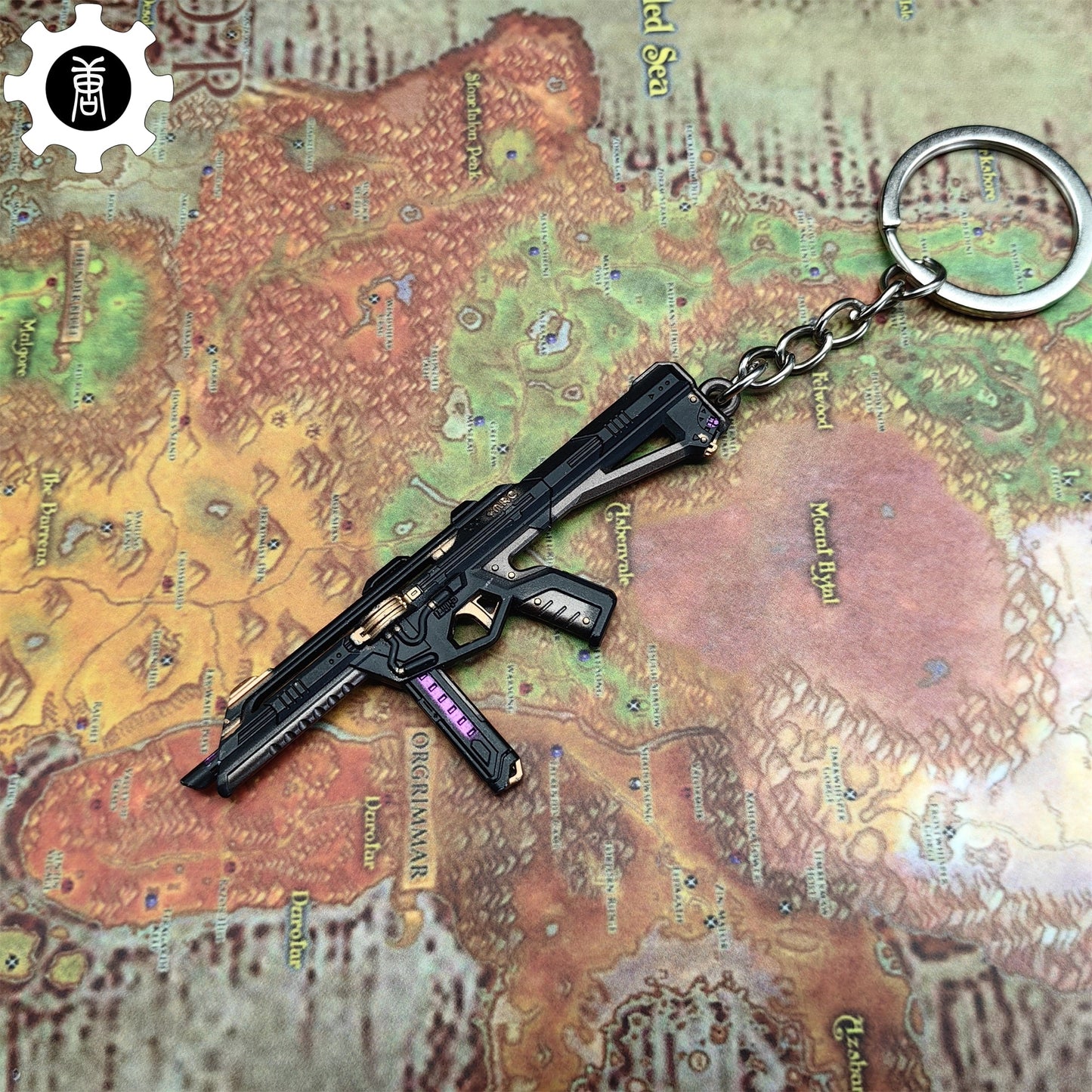 Mini Prelude to Chaos Stinger Gun Keychain Metal Pendant