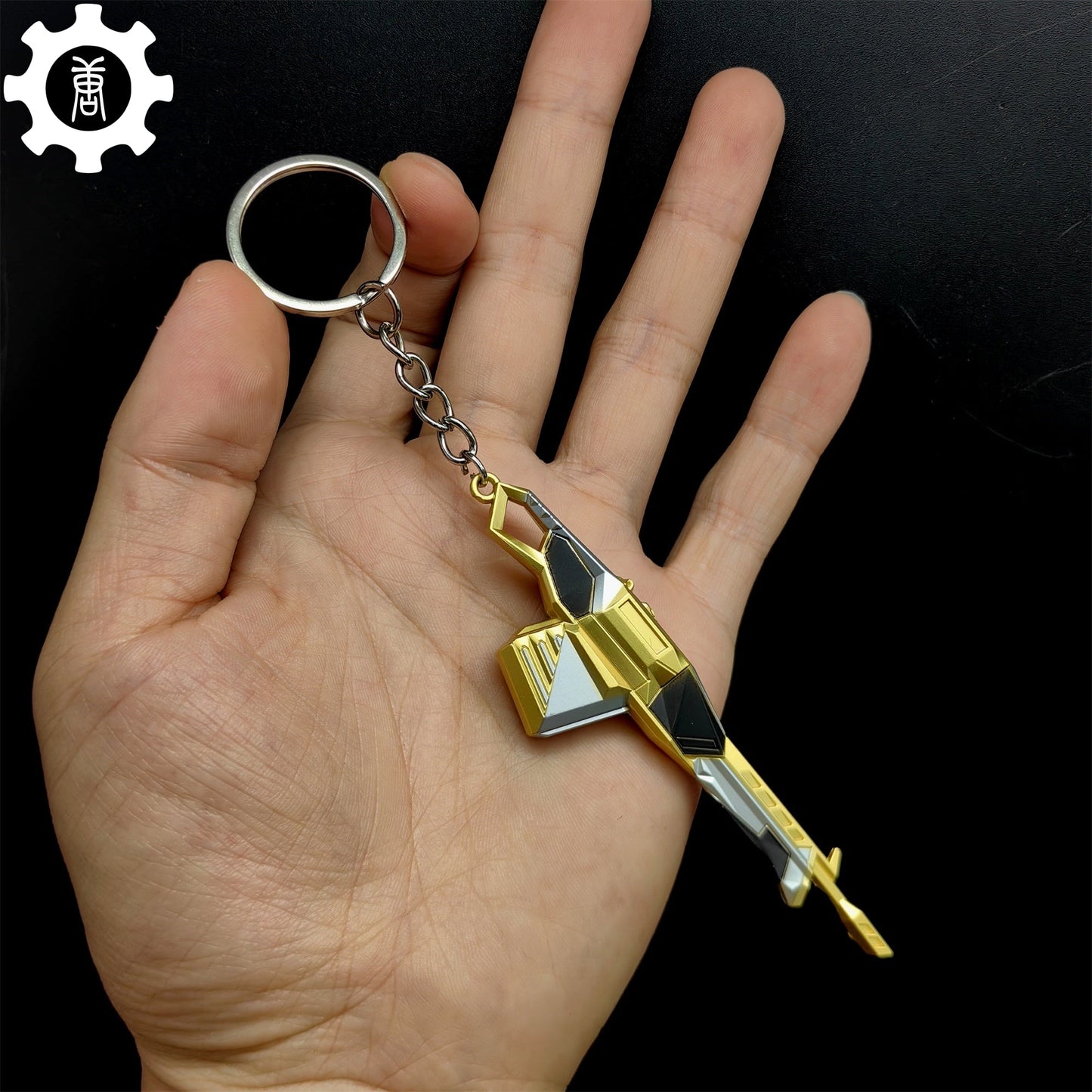 Val Prime//2.0 Odin Gun Keychain Metal Backpack Pendant