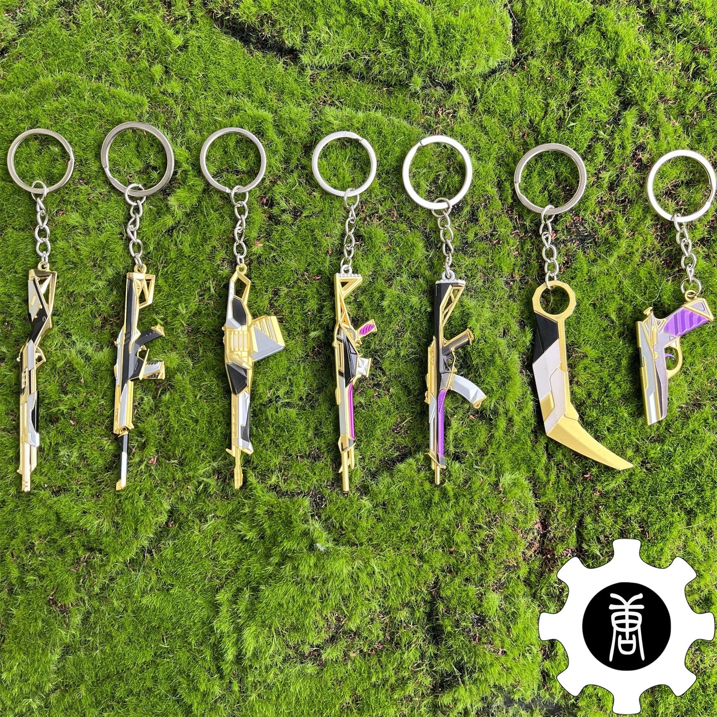 Prime Skin Keychain Weapon Keychain Backpack Decor Game Props