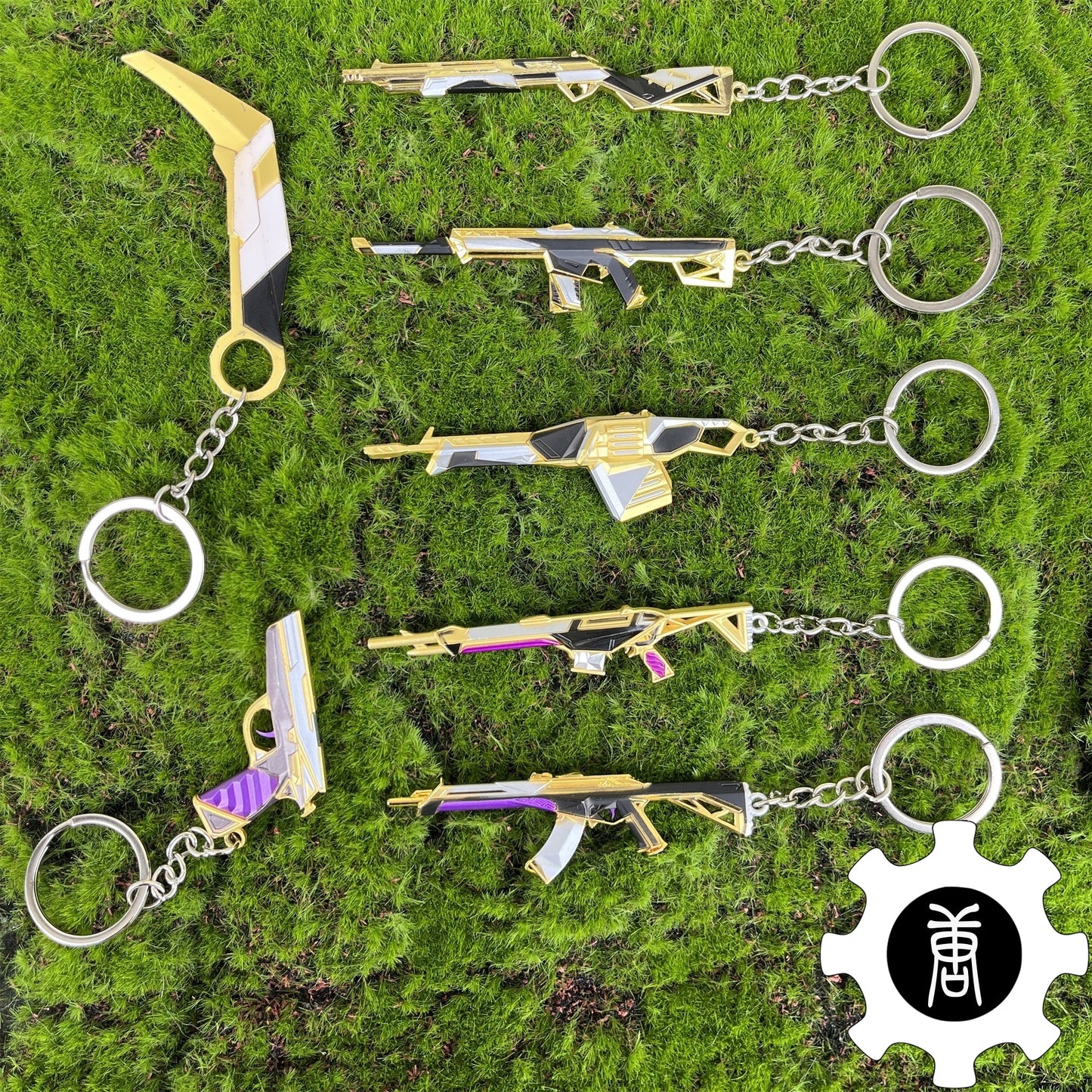 Prime Skin Keychain Weapon Keychain Backpack Decor Game Props