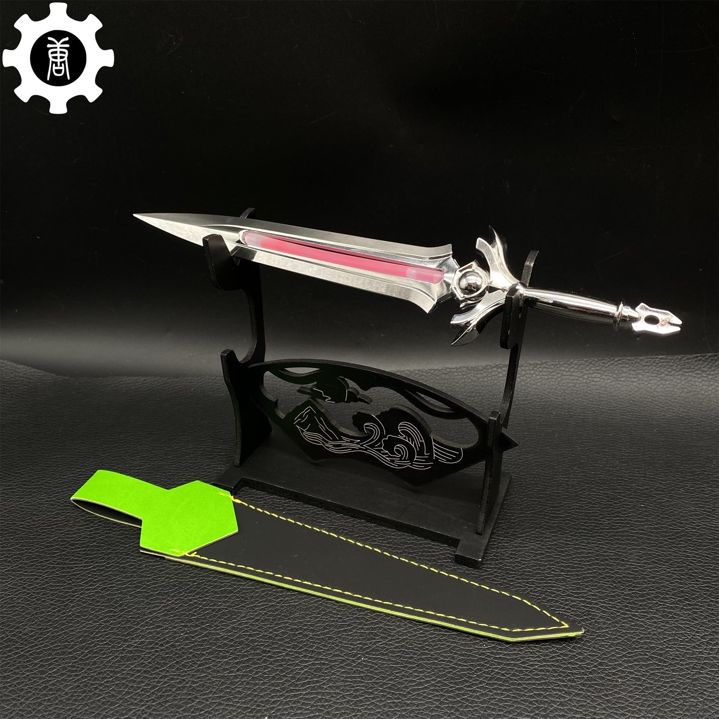 Metal Prosperity Sword Luminous Display Art