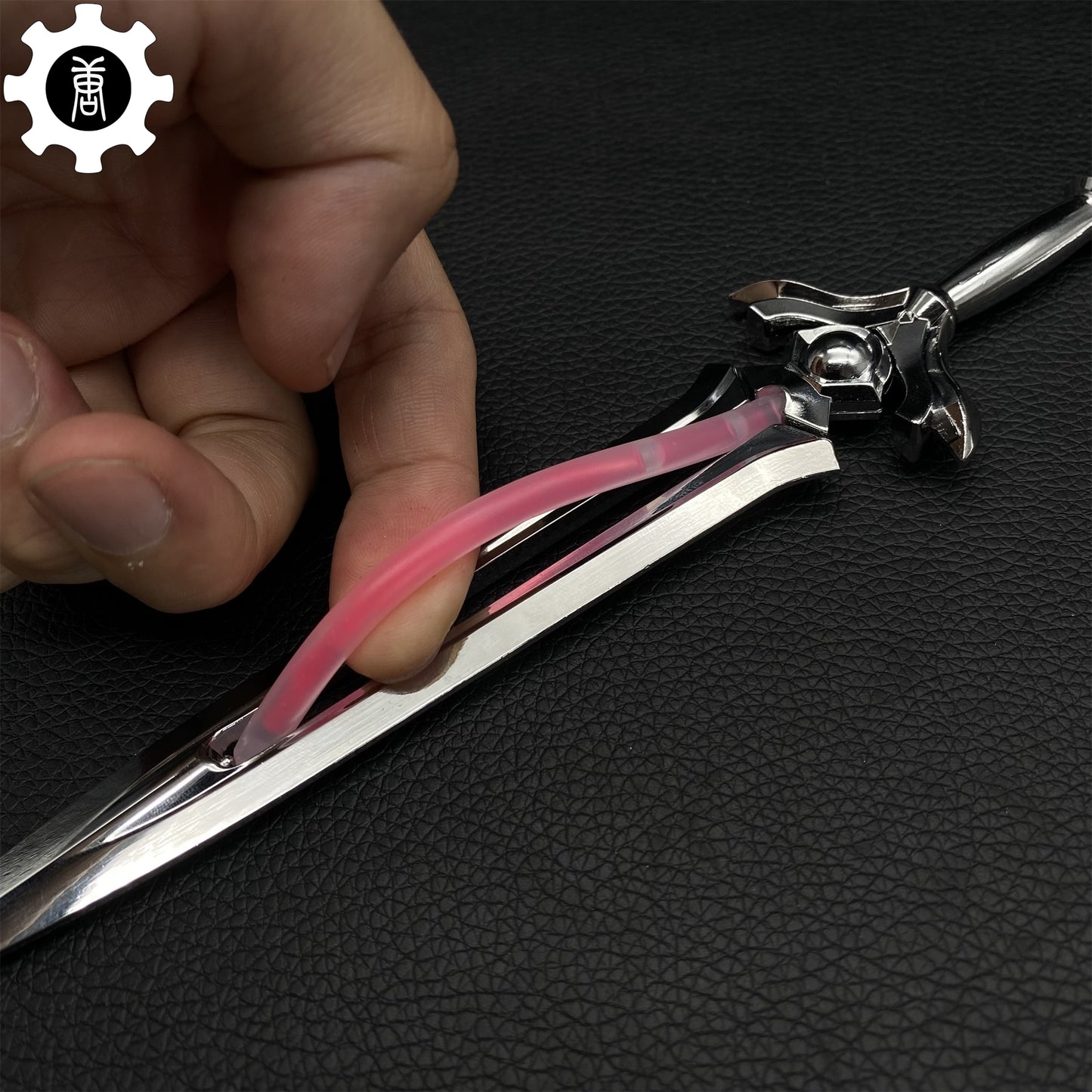 Metal Prosperity Sword Luminous Display Art