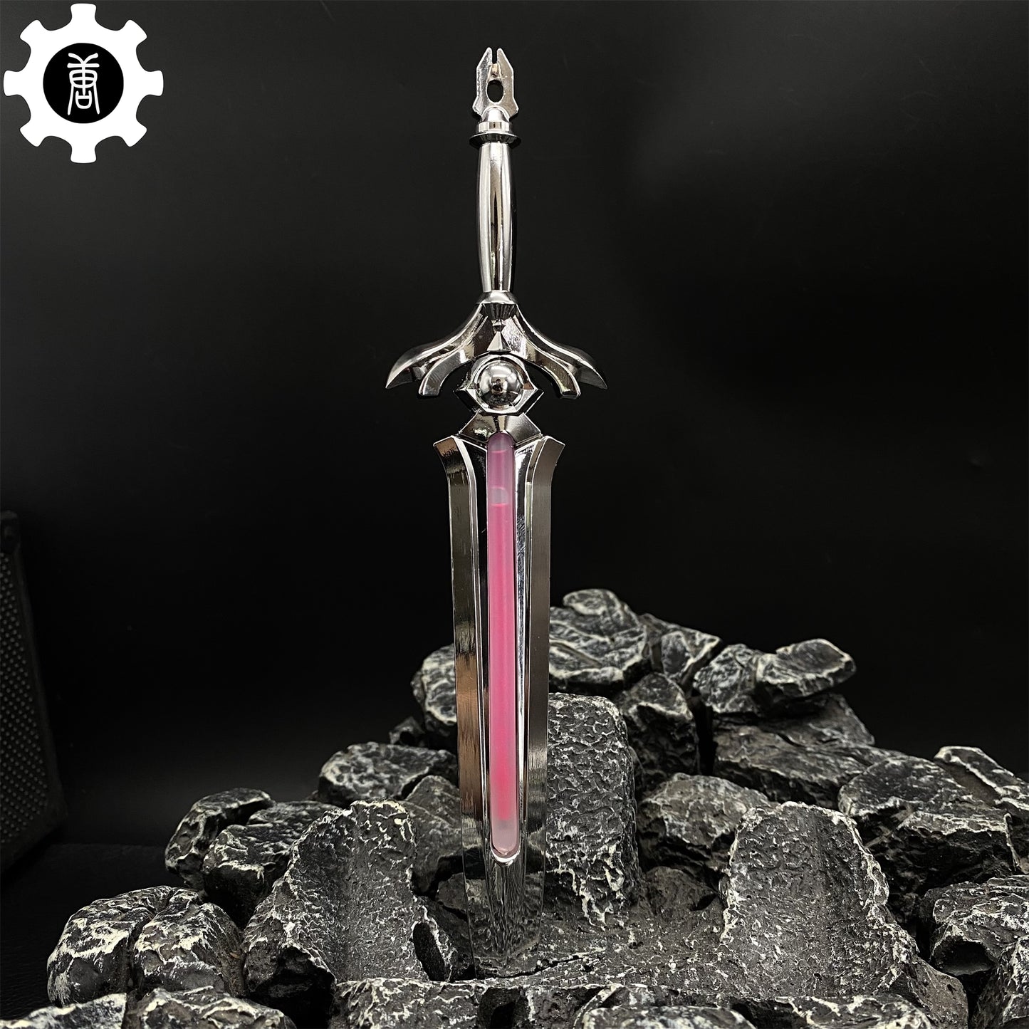 Metal Prosperity Sword Luminous Display Art