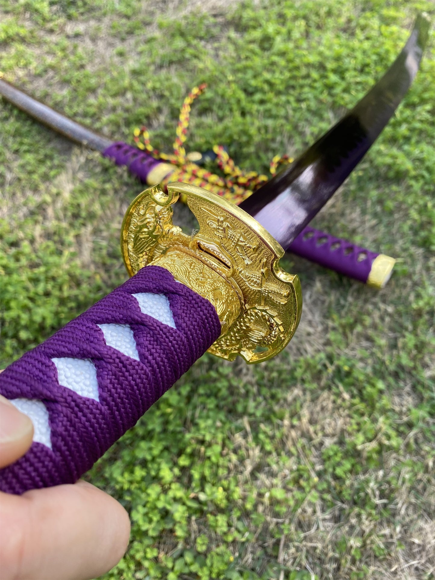 Japanese Katana Life-size Purple River Katana Replica