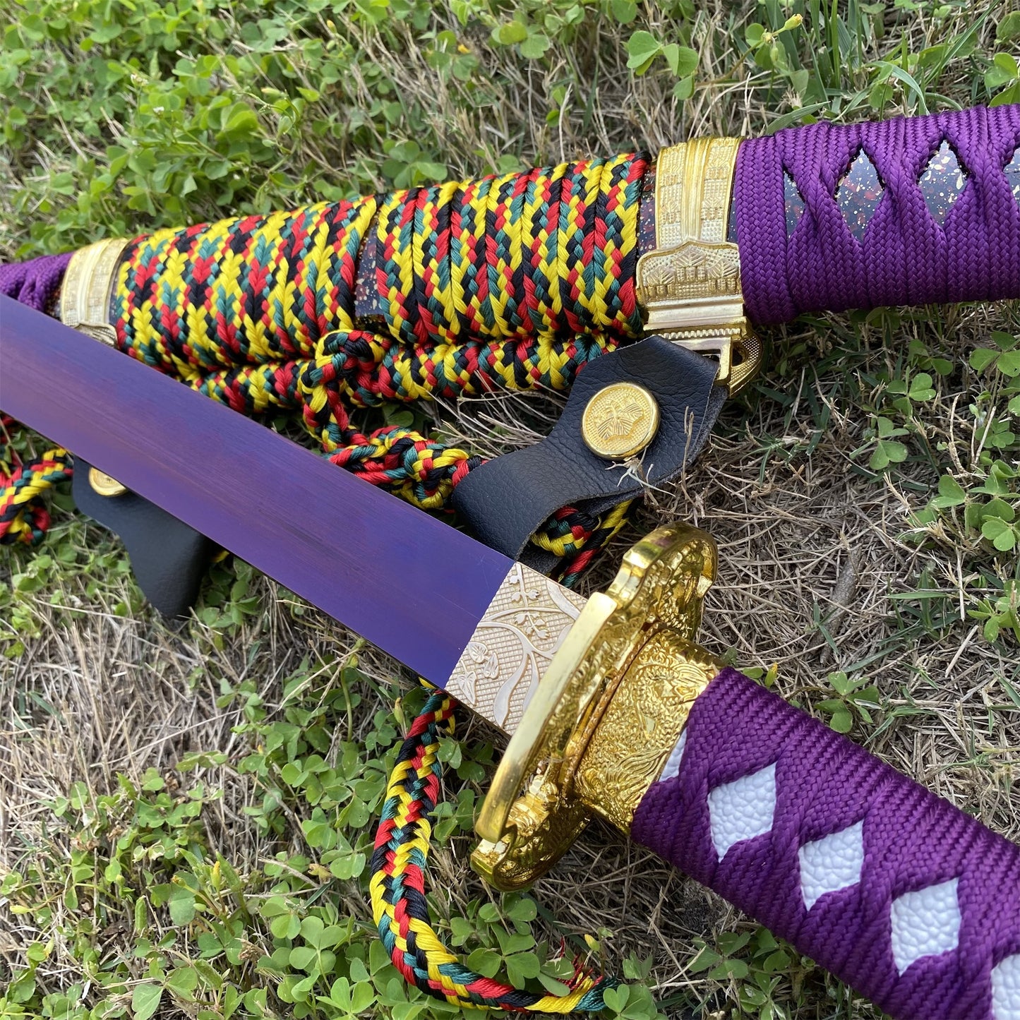 Japanese Katana Life-size Purple River Katana Replica