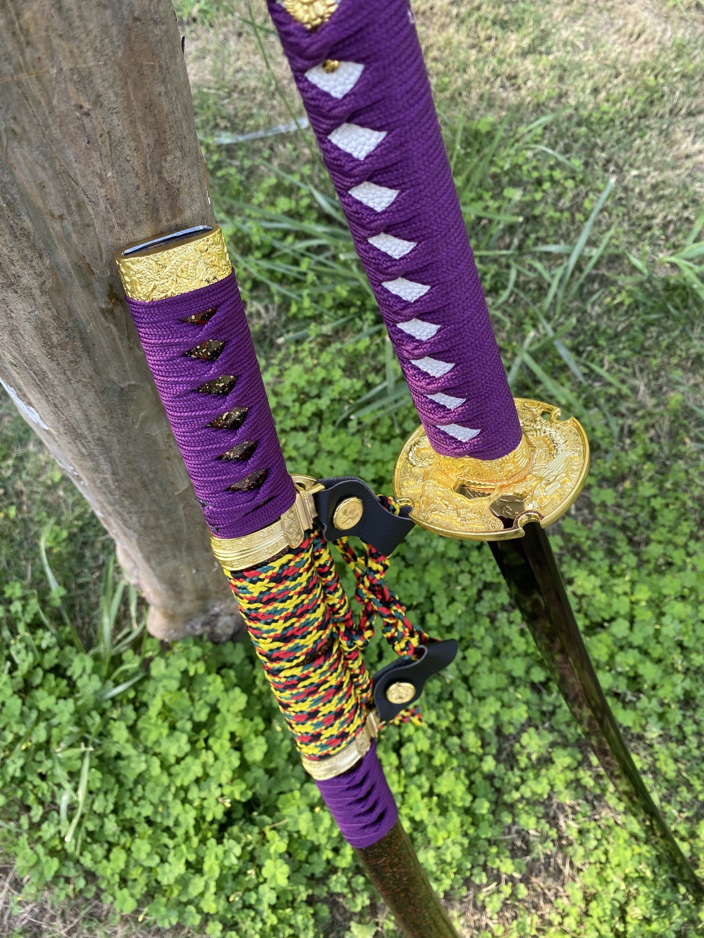 Japanese Katana Life-size Purple River Katana Replica
