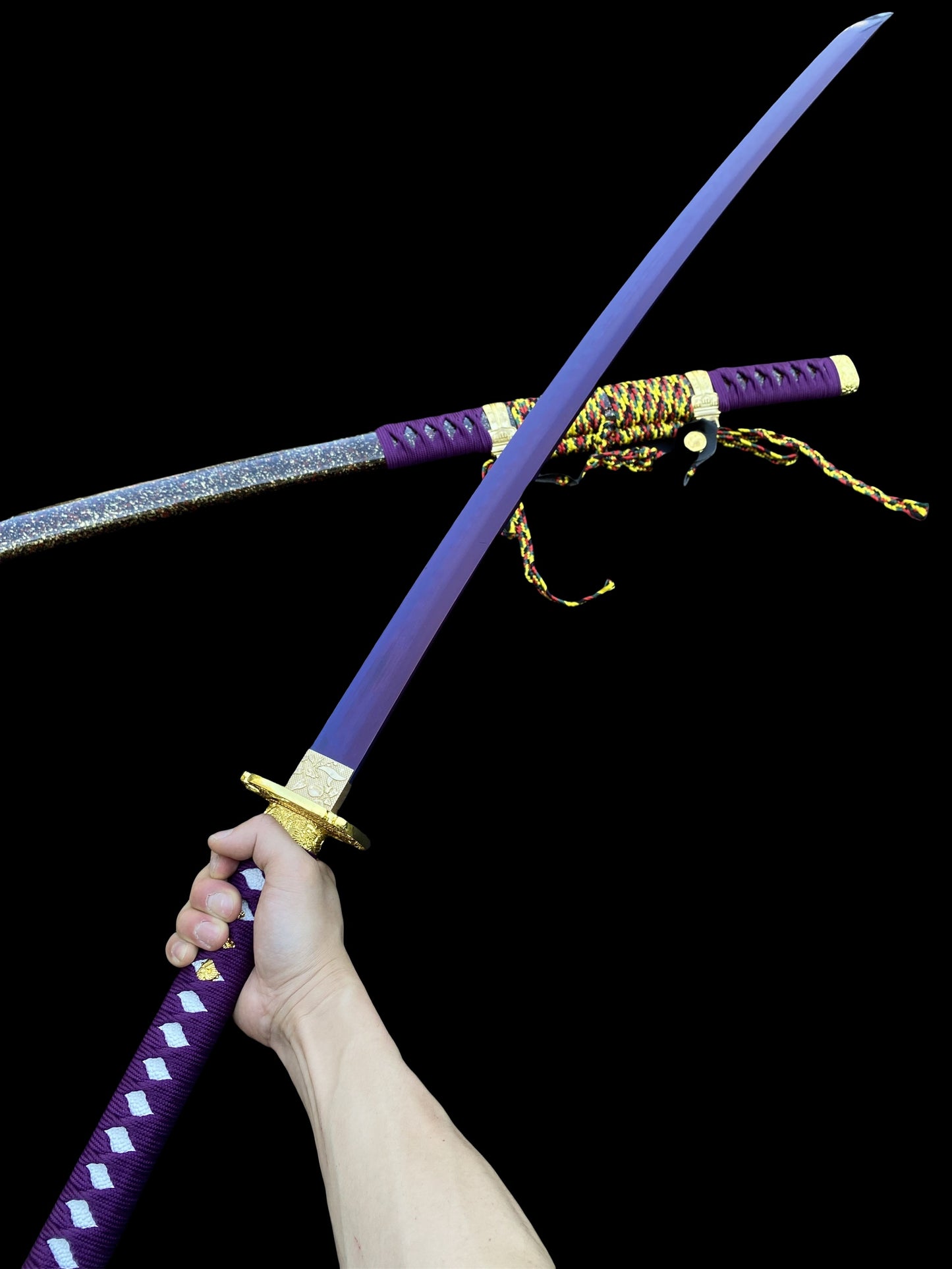 Japanese Katana Life-size Purple River Katana Replica
