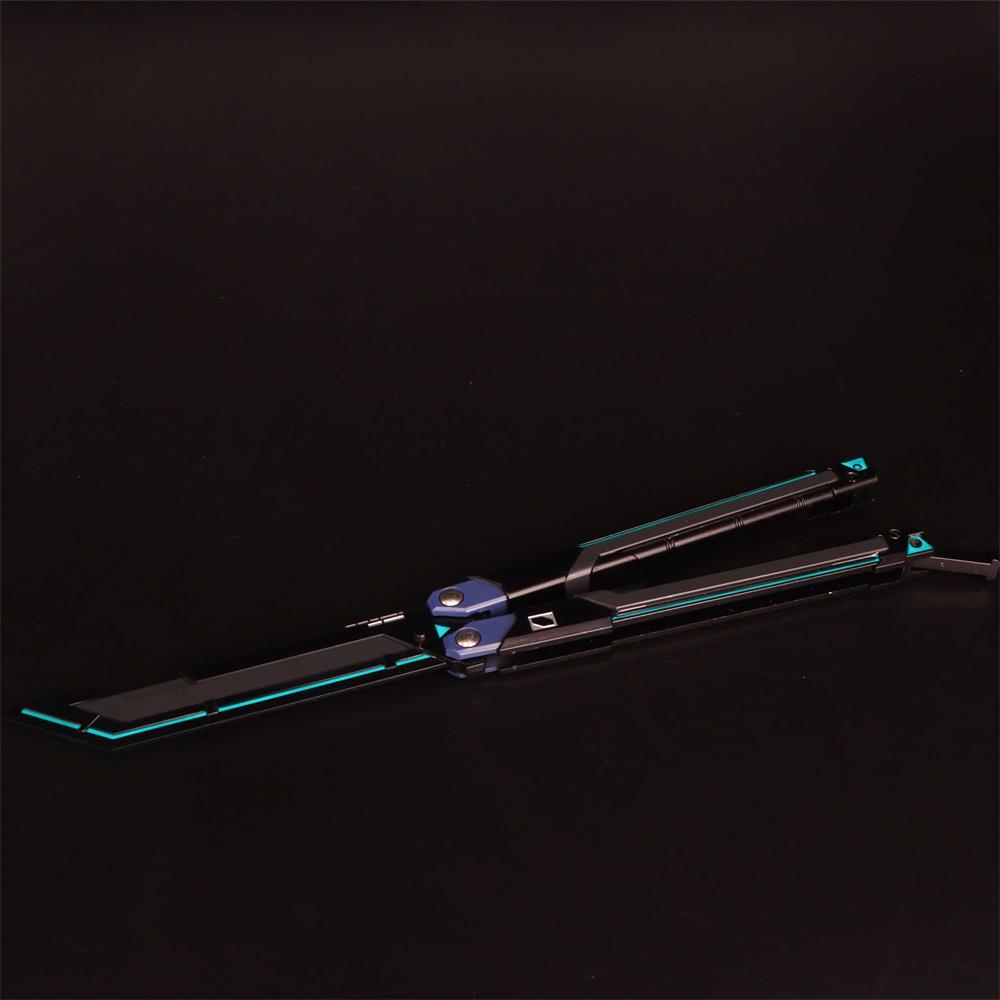 RGX Knife Metal Blunt Blade RGX Butterfly Knife Trainer Game Knife Replica