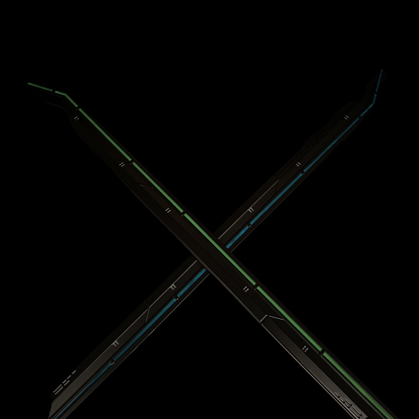 Blue RGX Blade Luminous Blunt Blade Collection Art