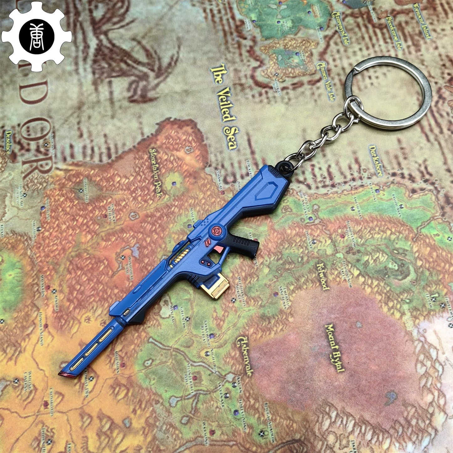 Mini Radiant Entertainment System Phantom Gun Metal Keychain