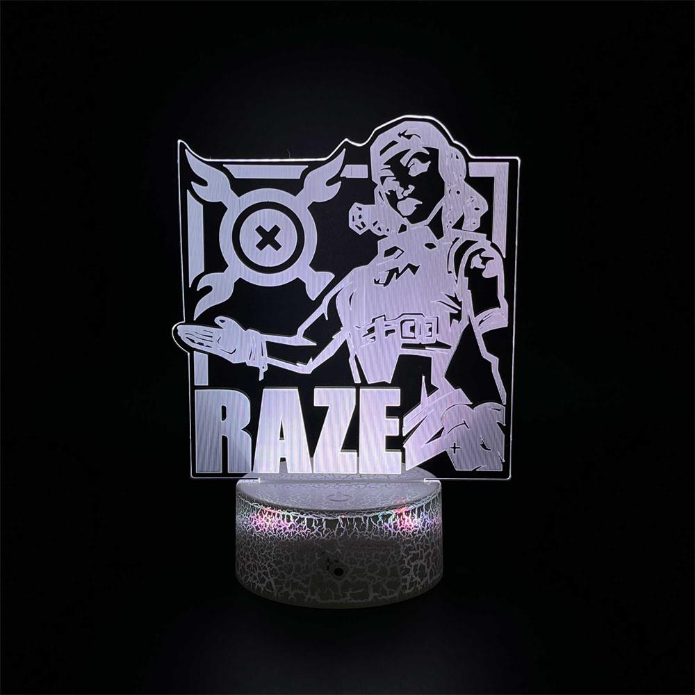 Customized Val Characters 3D Night Lamp