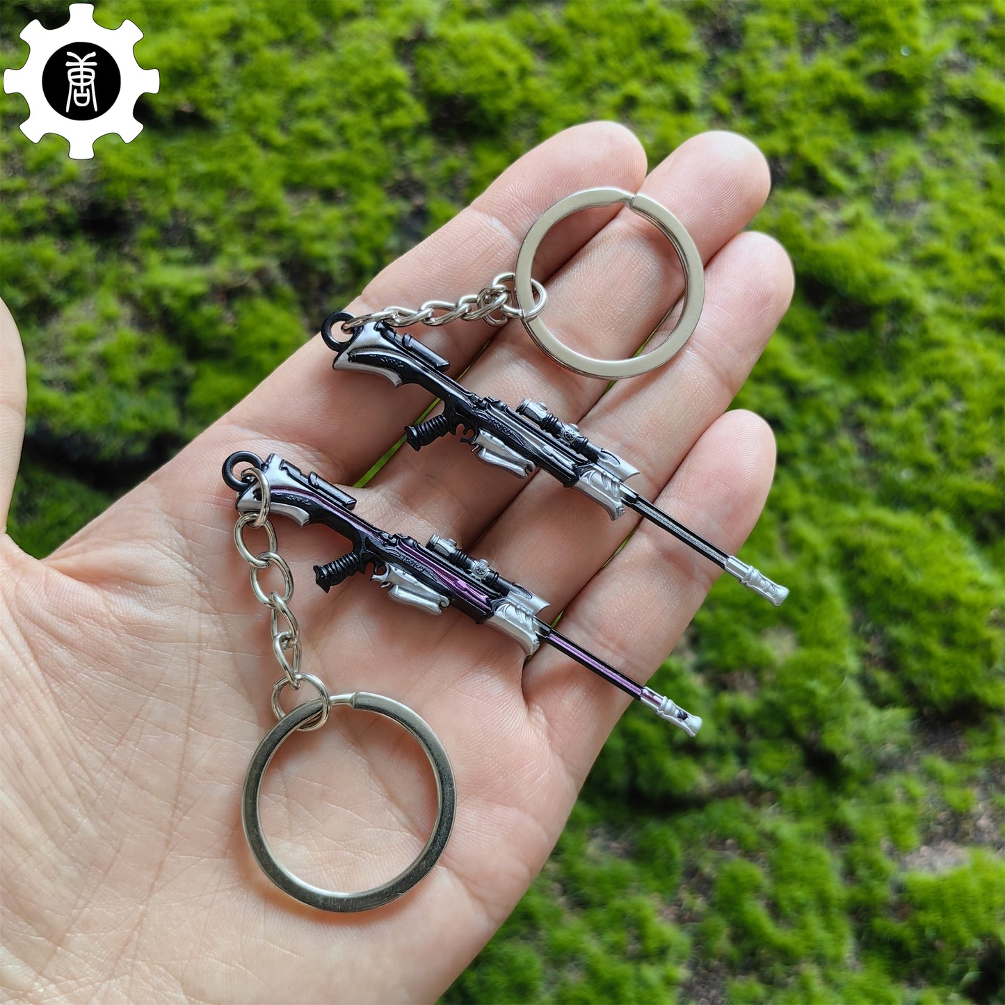Metal Reaver Operator Gun Tiny KeyChain Pendant