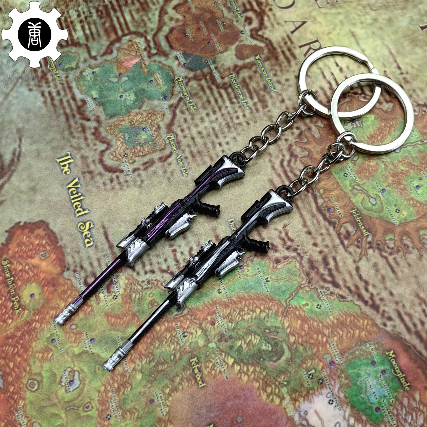 Metal Reaver Operator Gun Tiny KeyChain Pendant
