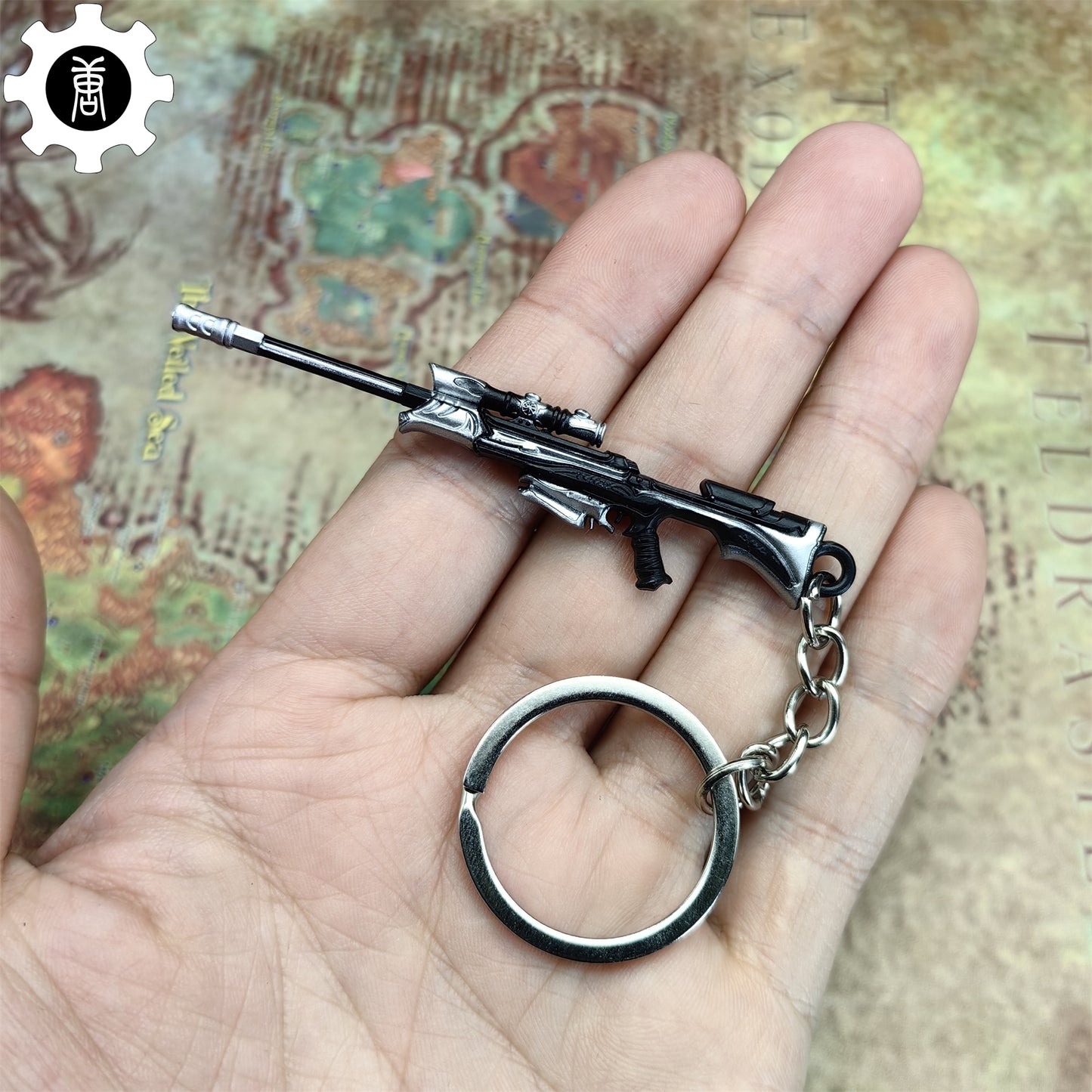 Metal Reaver Operator Gun Tiny KeyChain Pendant