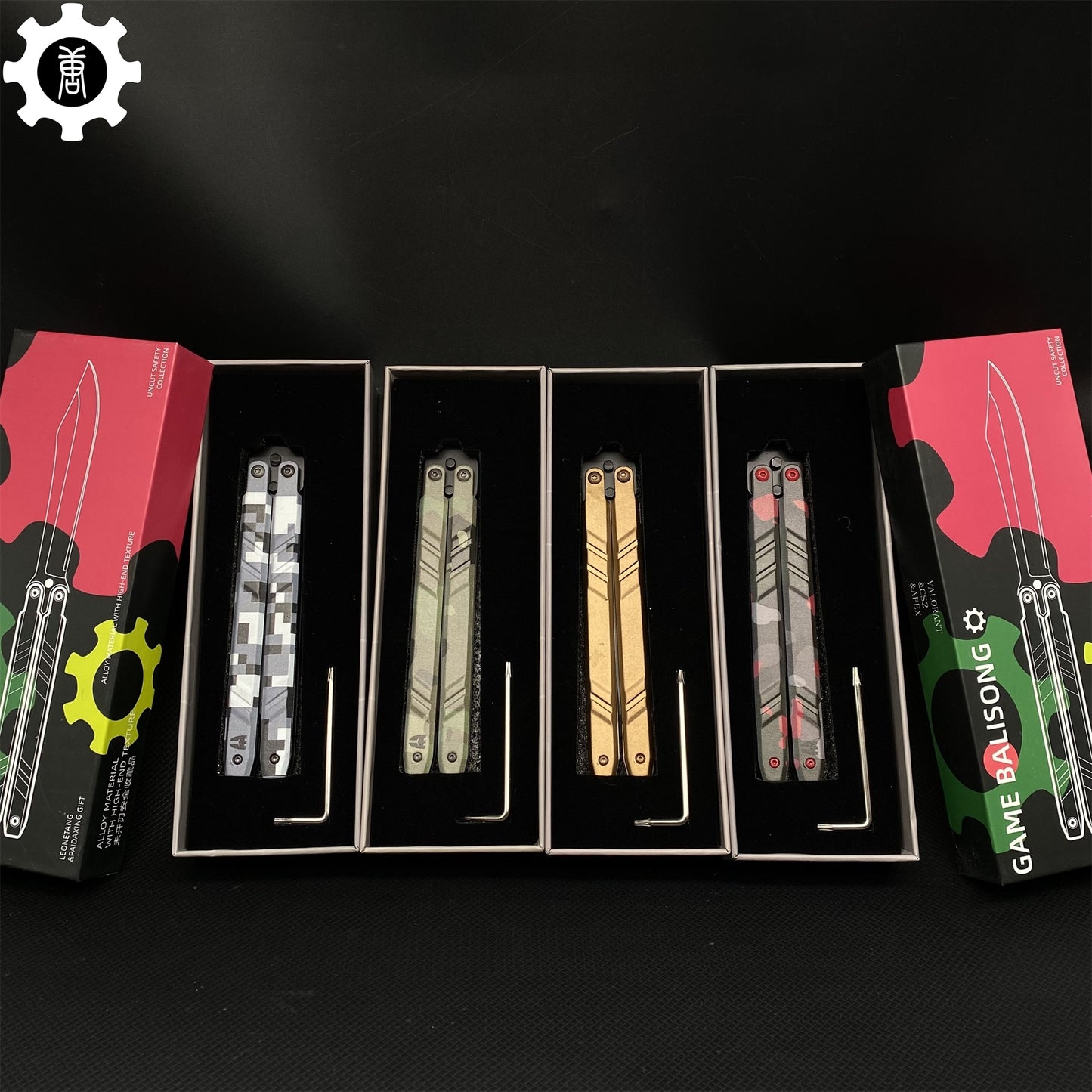 IRL Recon Knife Blunt Blade BalisongTrainer