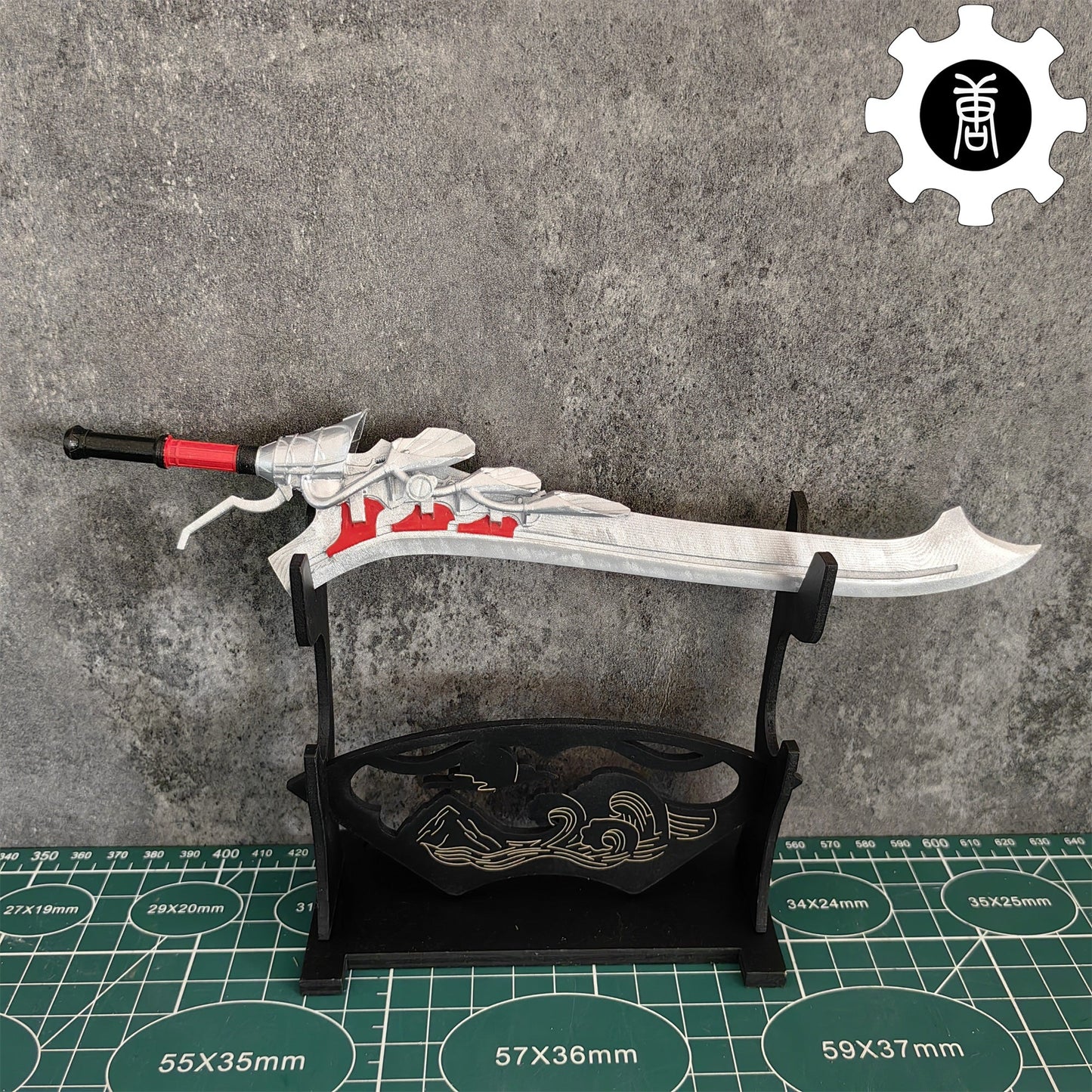 3D Printed 1: 6 Scale Nero Red Queen Sword DMC Display Prop