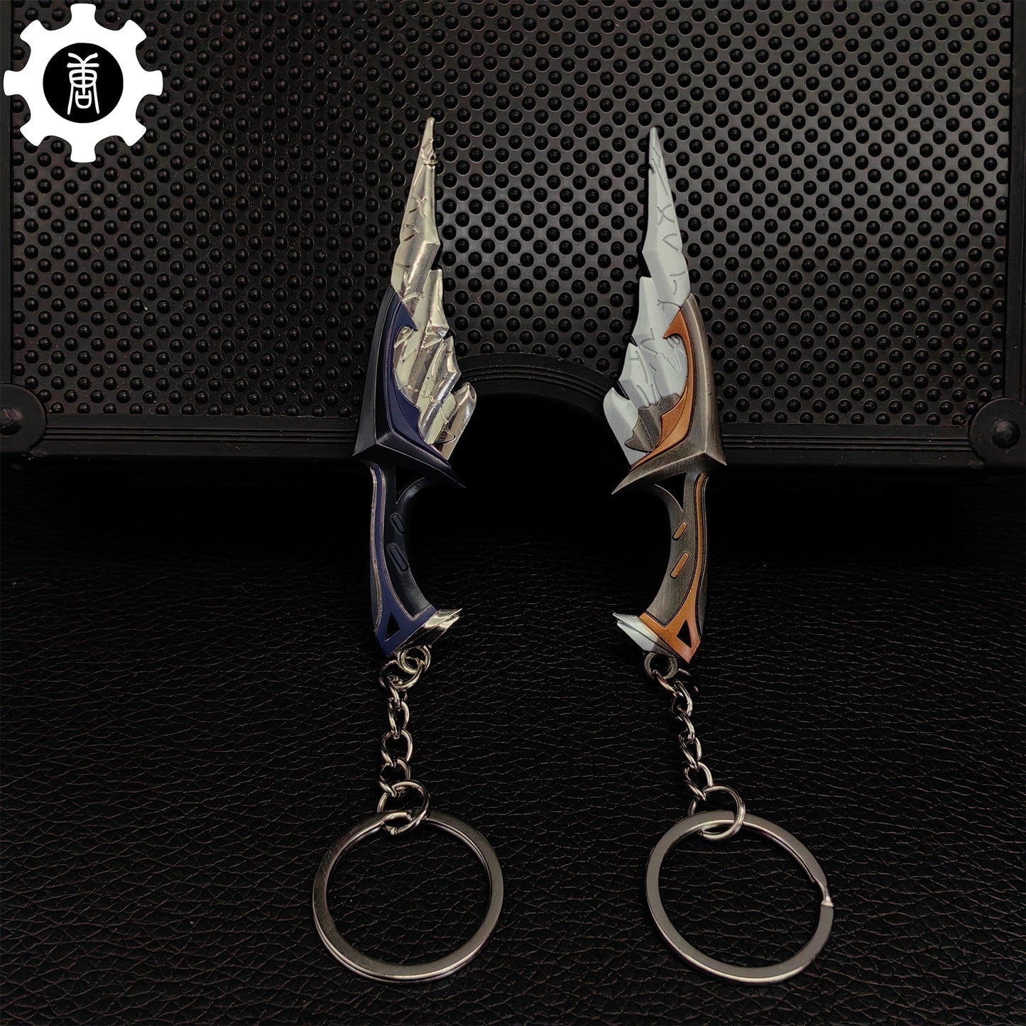 Metal Relic Stone Daggers Tiny KeyChain Pendant